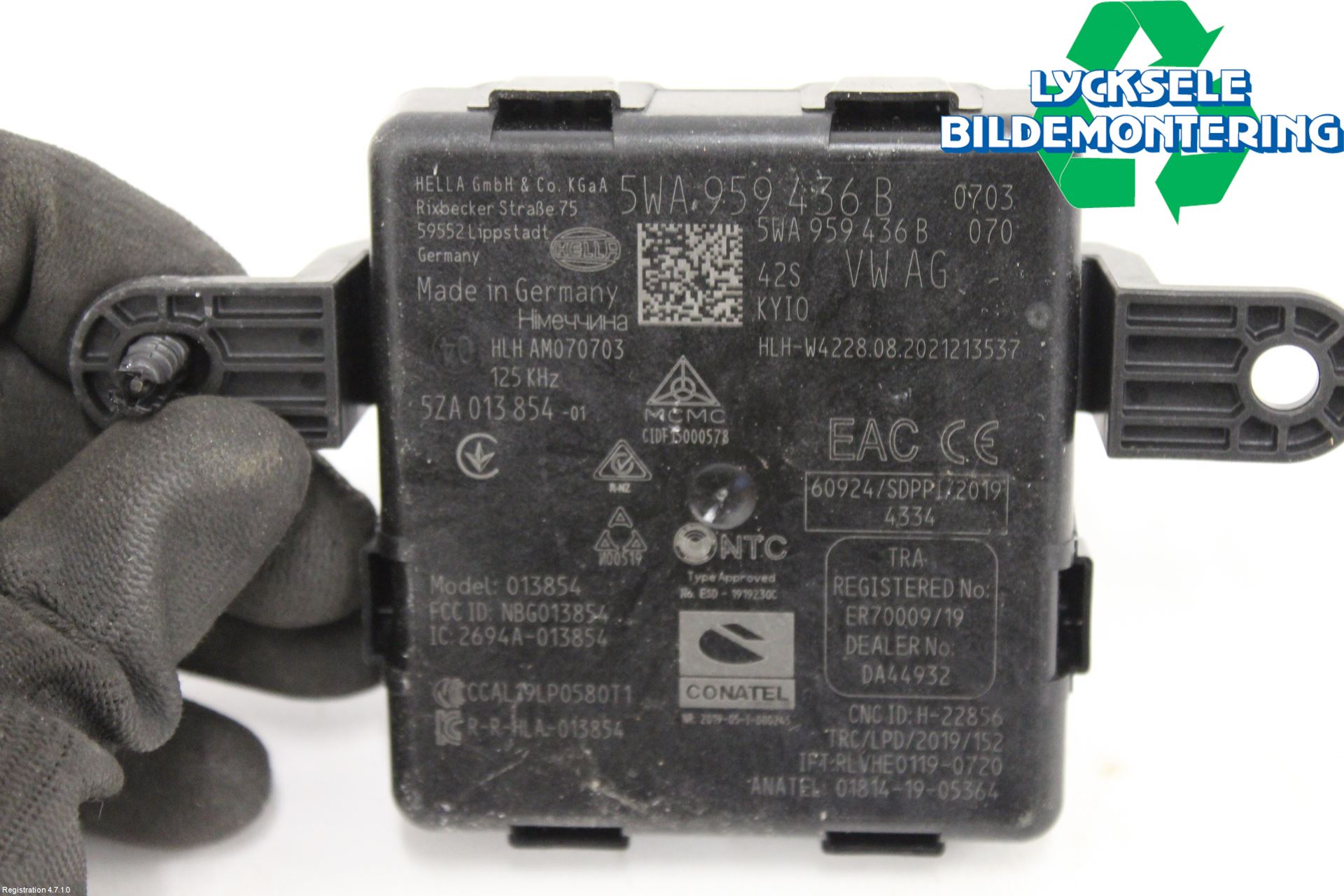 Volkswagen VW GOLF / E-GOLF VIII 20- Styrenhet Centrallås