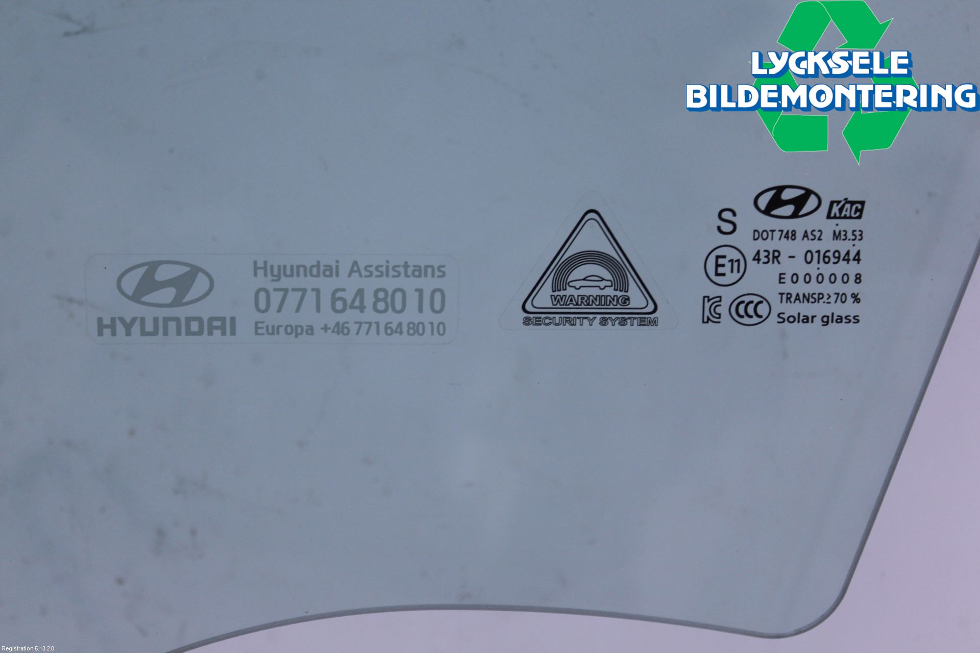 Hyundai KONA/ELECTRIC OS 18-23 Dörruta Fram Vänster