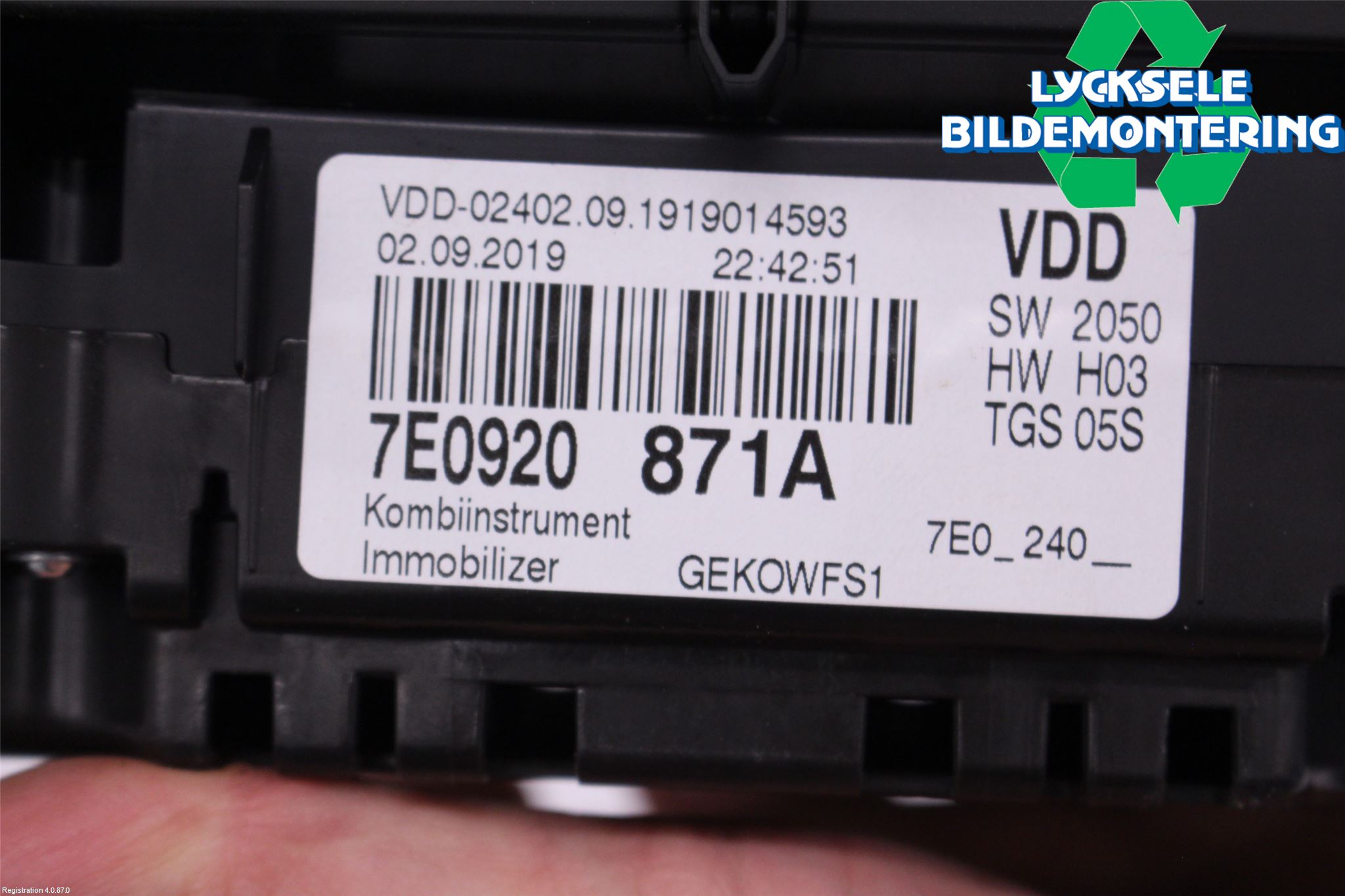 Volkswagen VW TRANSP/CARAVELLE (T6) 16-22 Instrument Komb