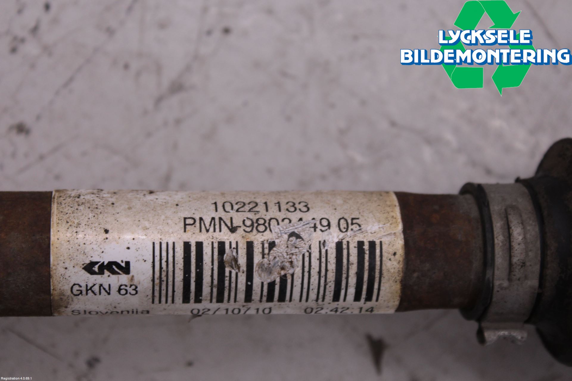 Mini COUPE R56 05-14 Drivaxel Fram Vänster