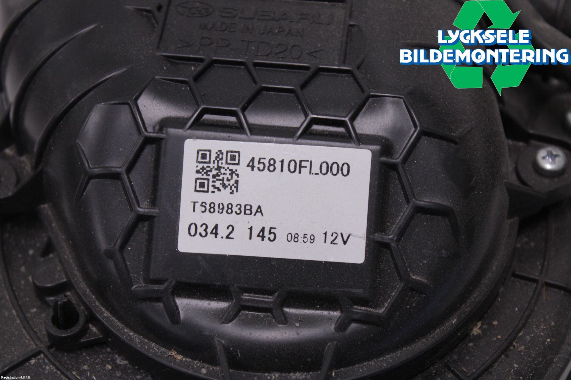 Subaru XV 18-22 Kylfläkt El