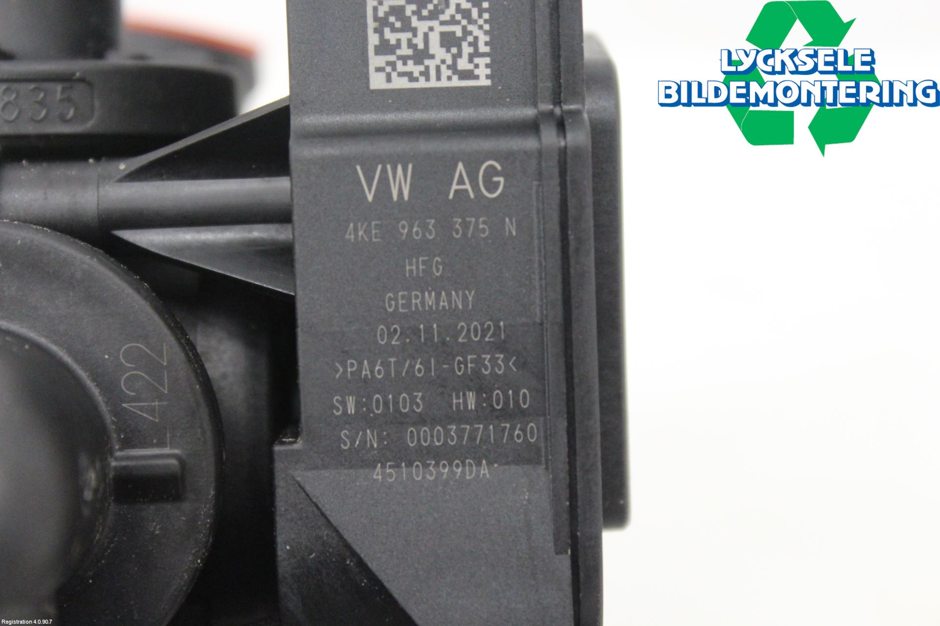 Audi E-TRON, S GE 19- Värmeventil