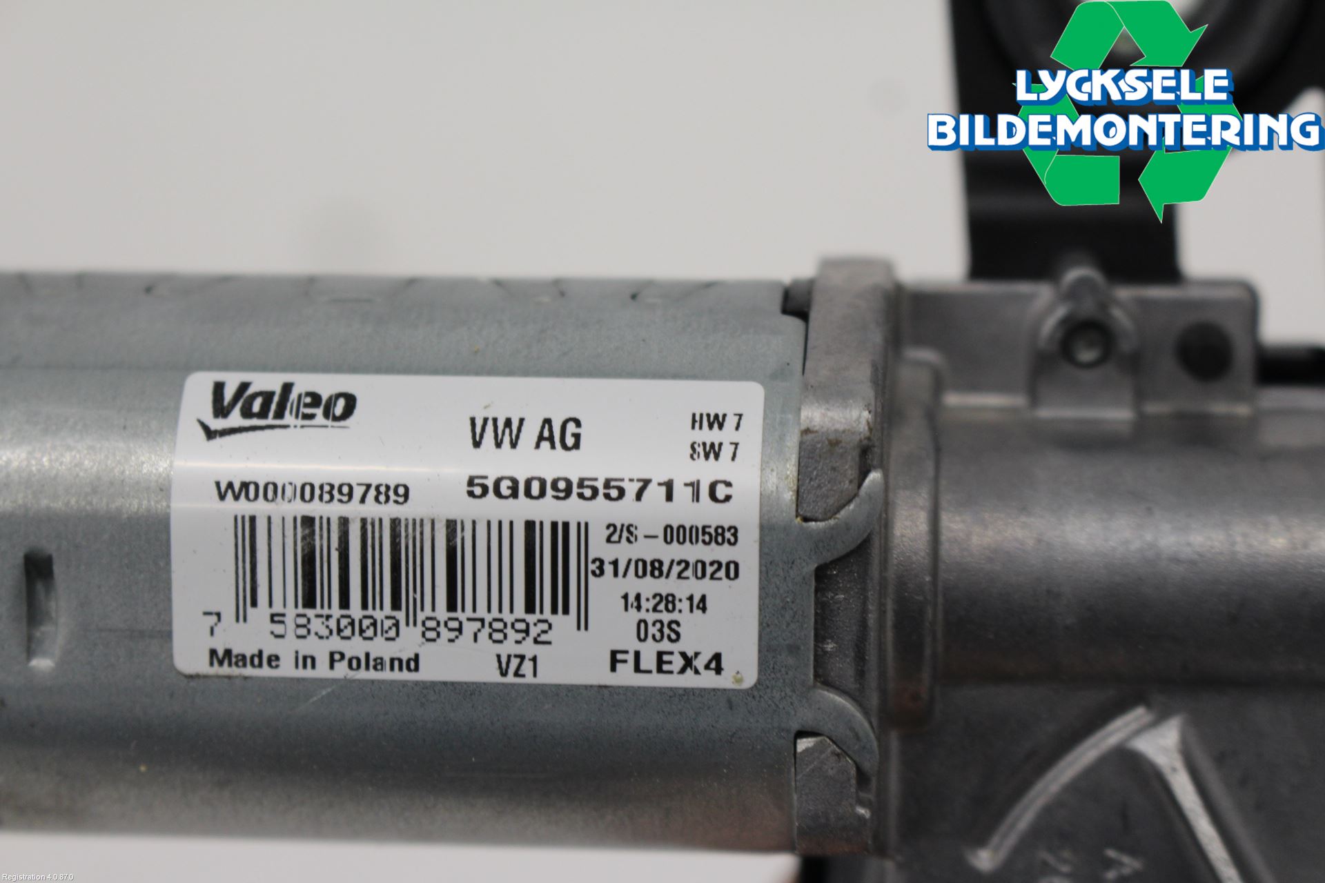 Volkswagen VW TIGUAN 16-24 Torkarmotor Baklucka