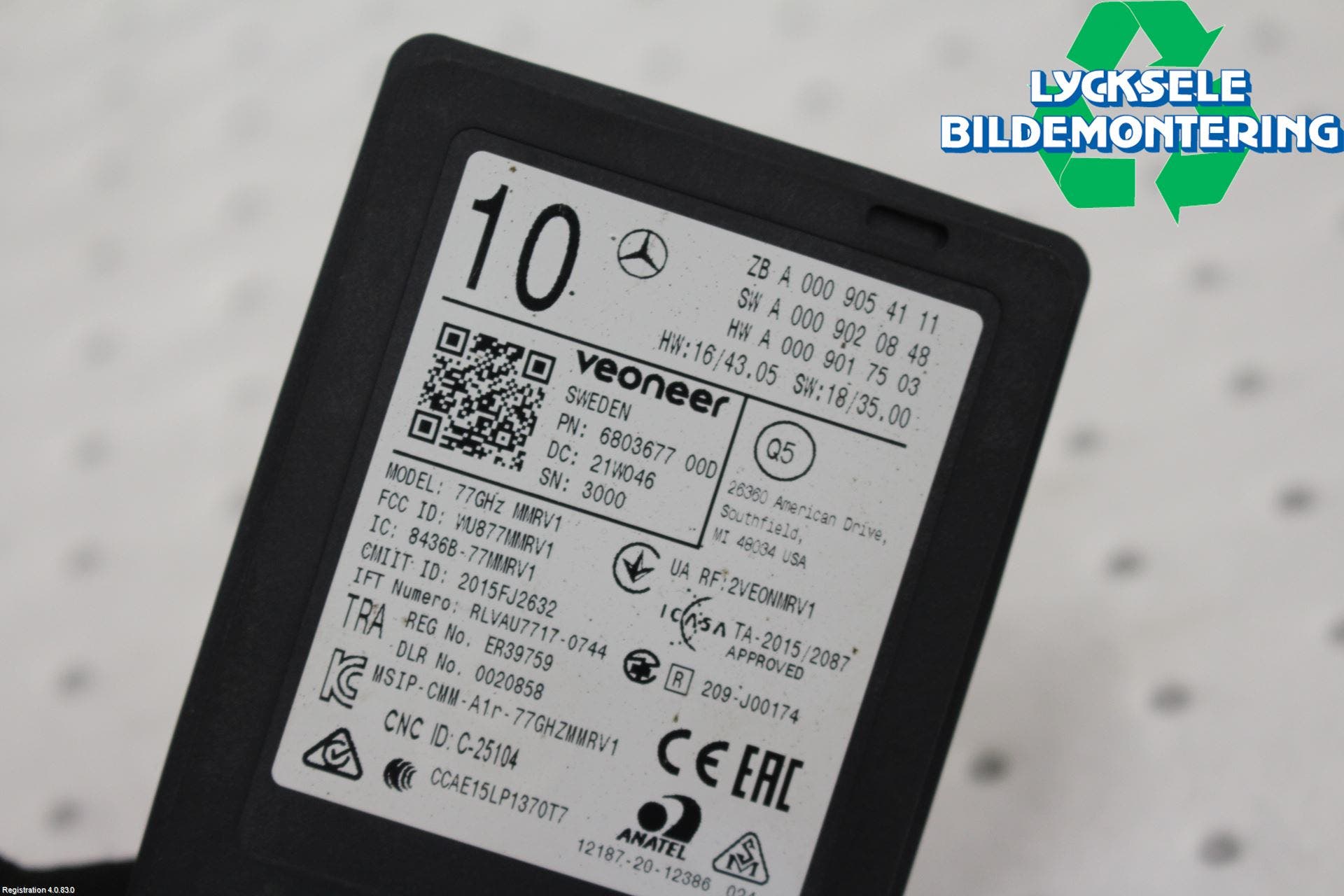 Mercedes-Benz MB E-KLASS (W213) 16-23 Sensor Adaptiv Farthållare