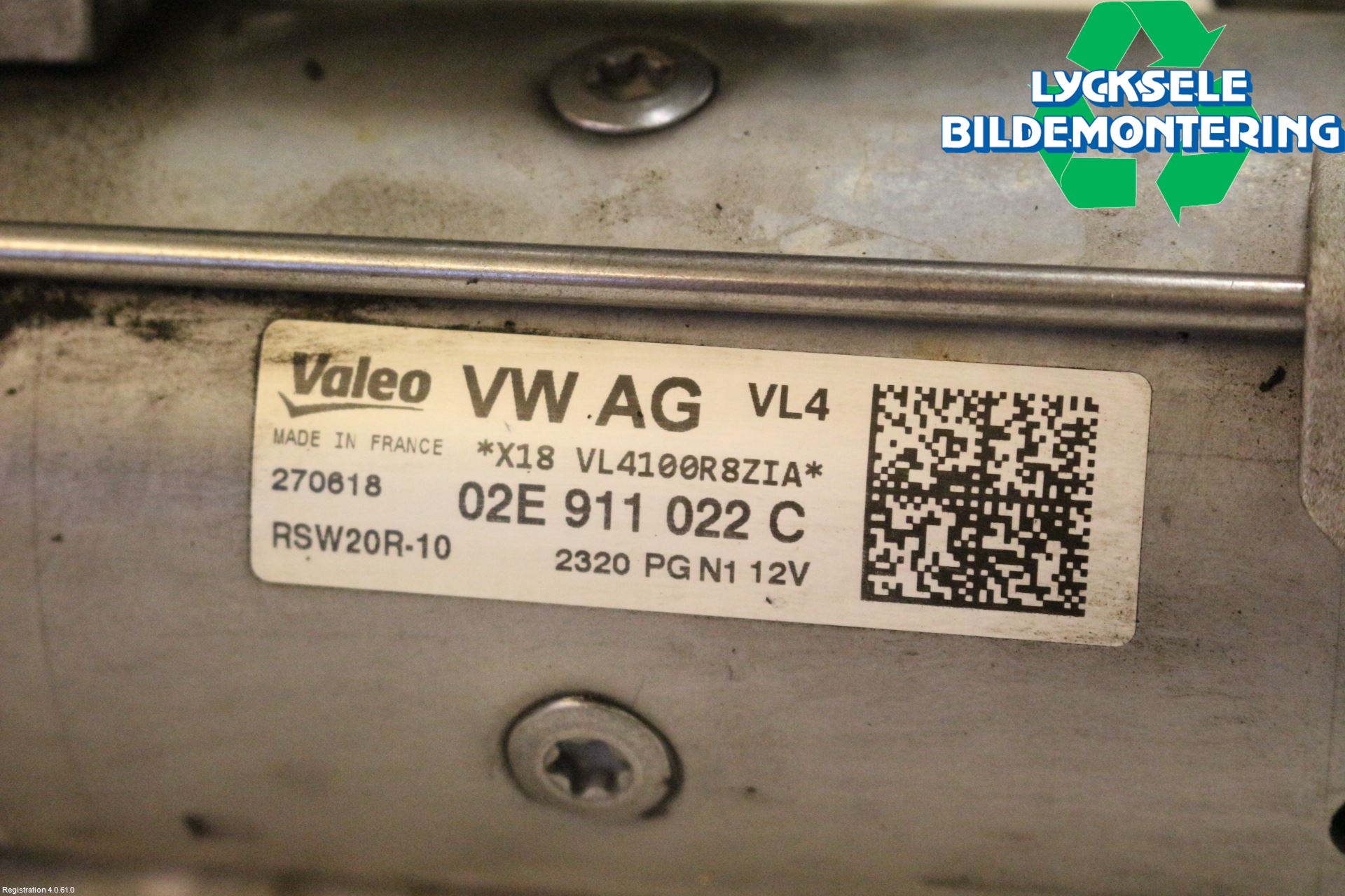 Volkswagen VW PASSAT 15-19 Startmotor Diesel