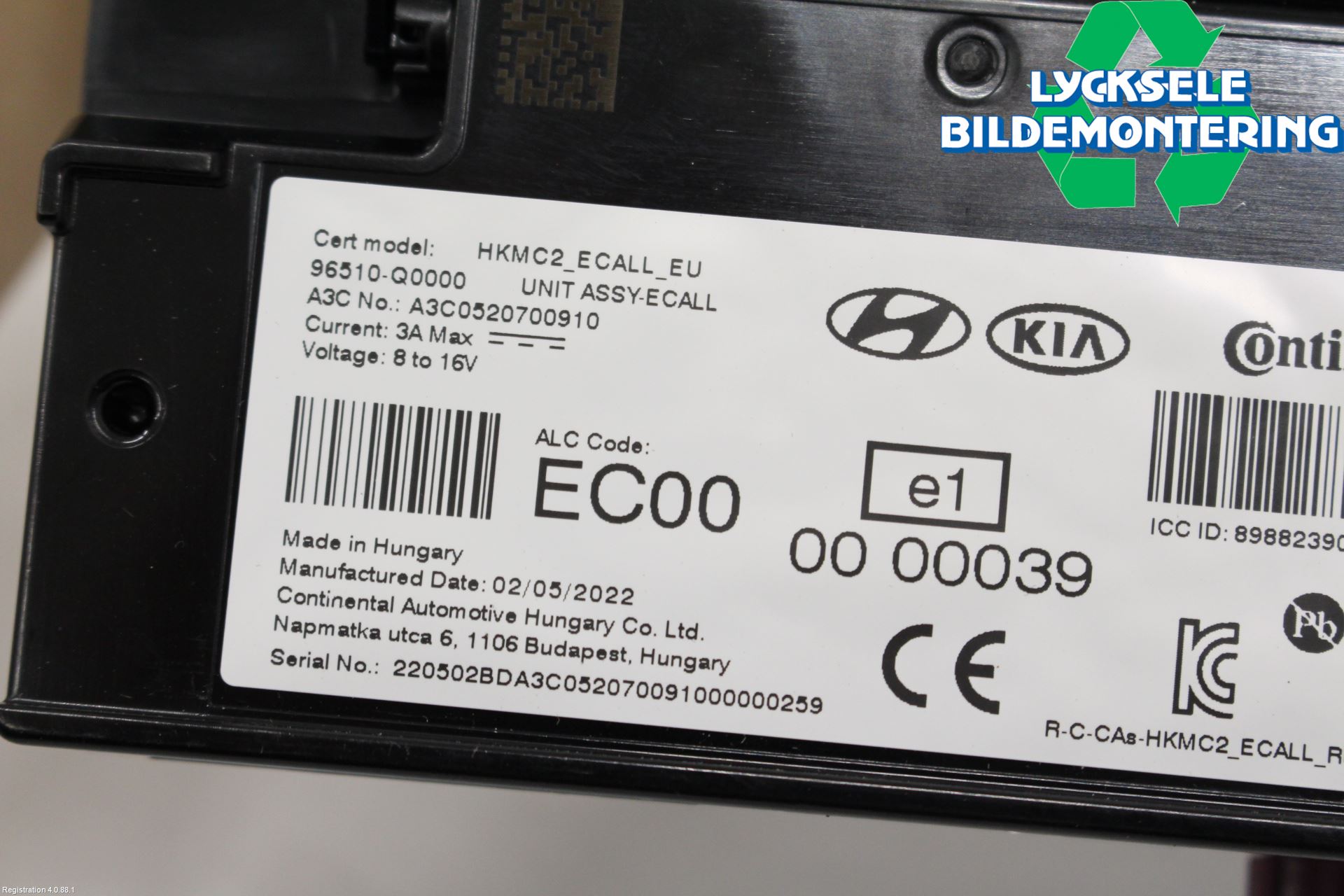 Hyundai i20 BC 21- Styrenhet Övrigt