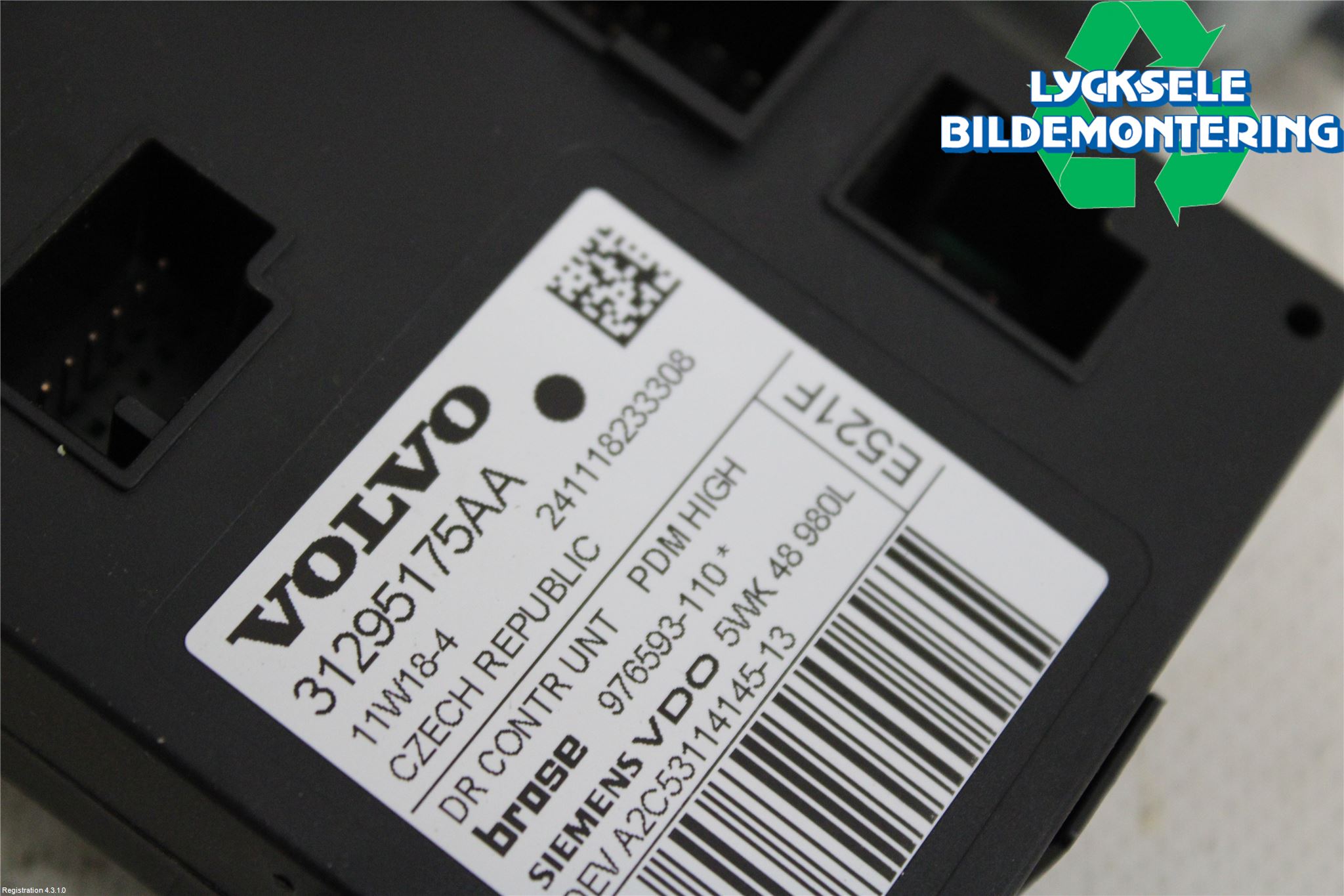 Volvo V50 08-12 Fönsterhissmotor