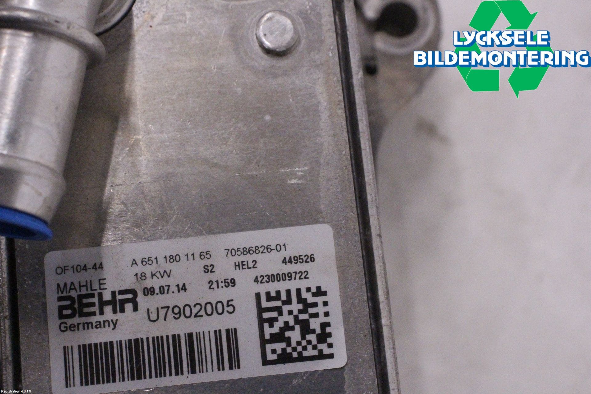 Mercedes-Benz MB C-KLASS (W205) 14-21 Oljekylare Motor