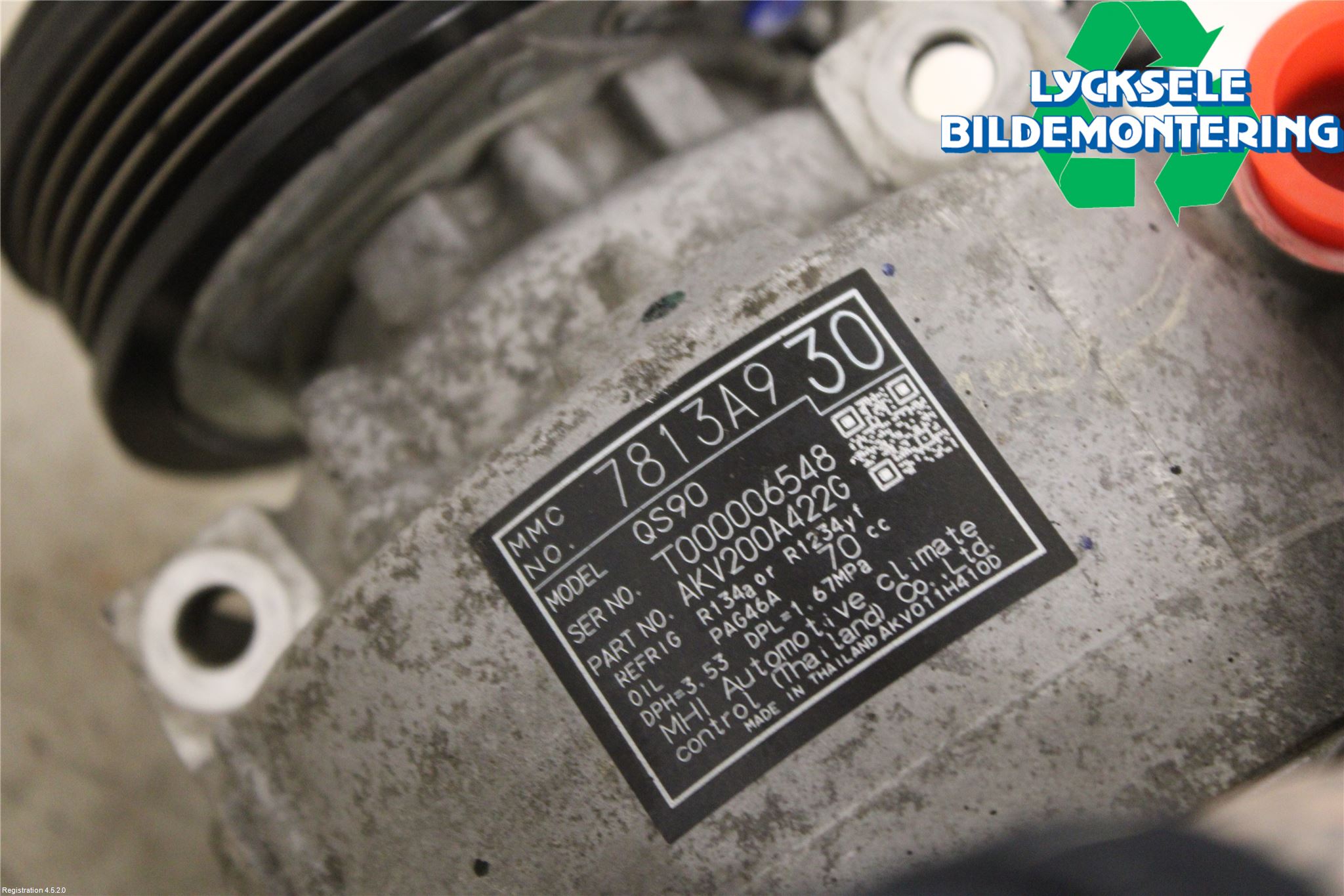 Mitsubishi ASX 10-22 Ac Kompressor