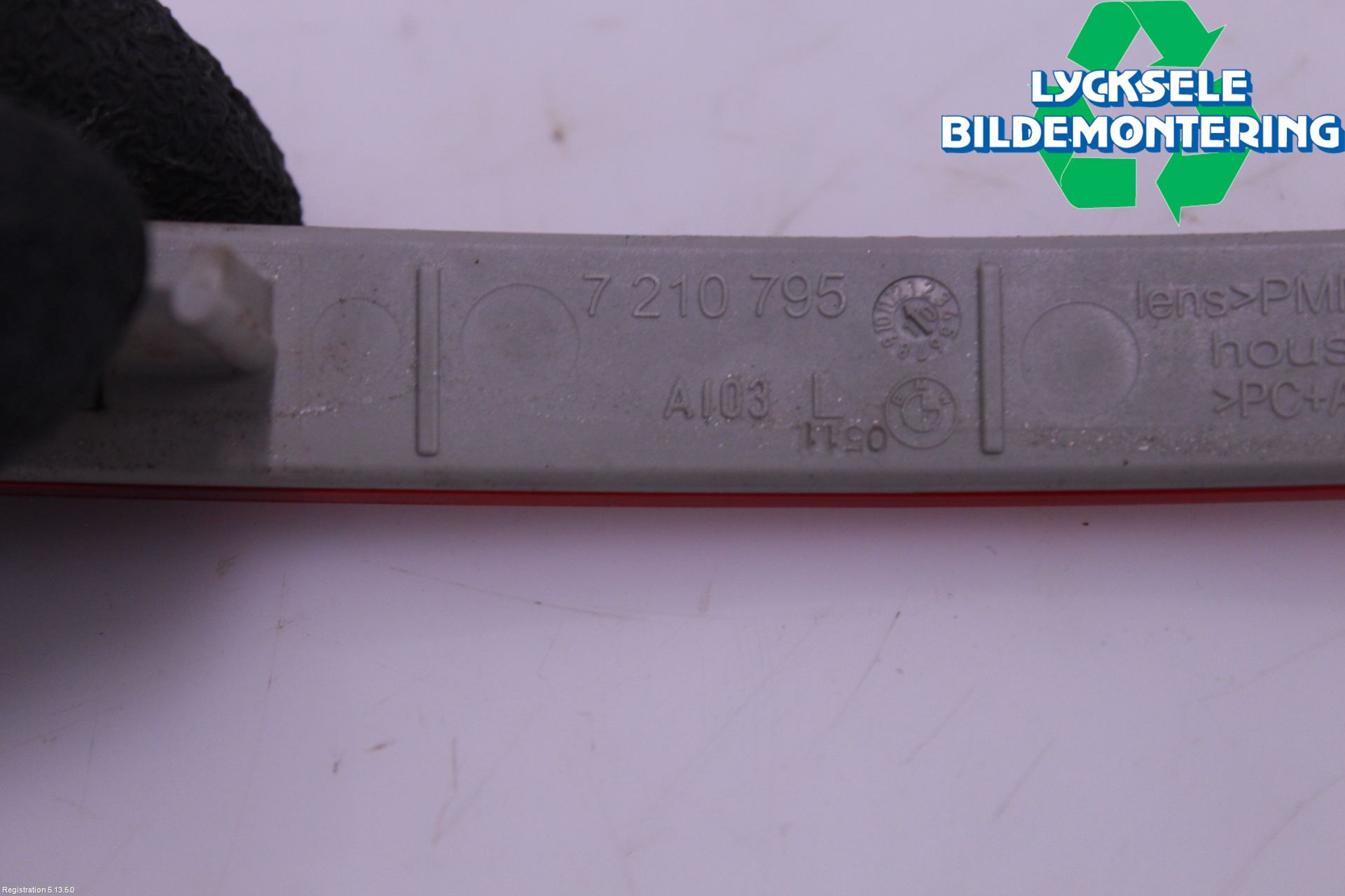 BMW 5 F10/F11/F18 09-17 Dimljus/Reflex Bak
