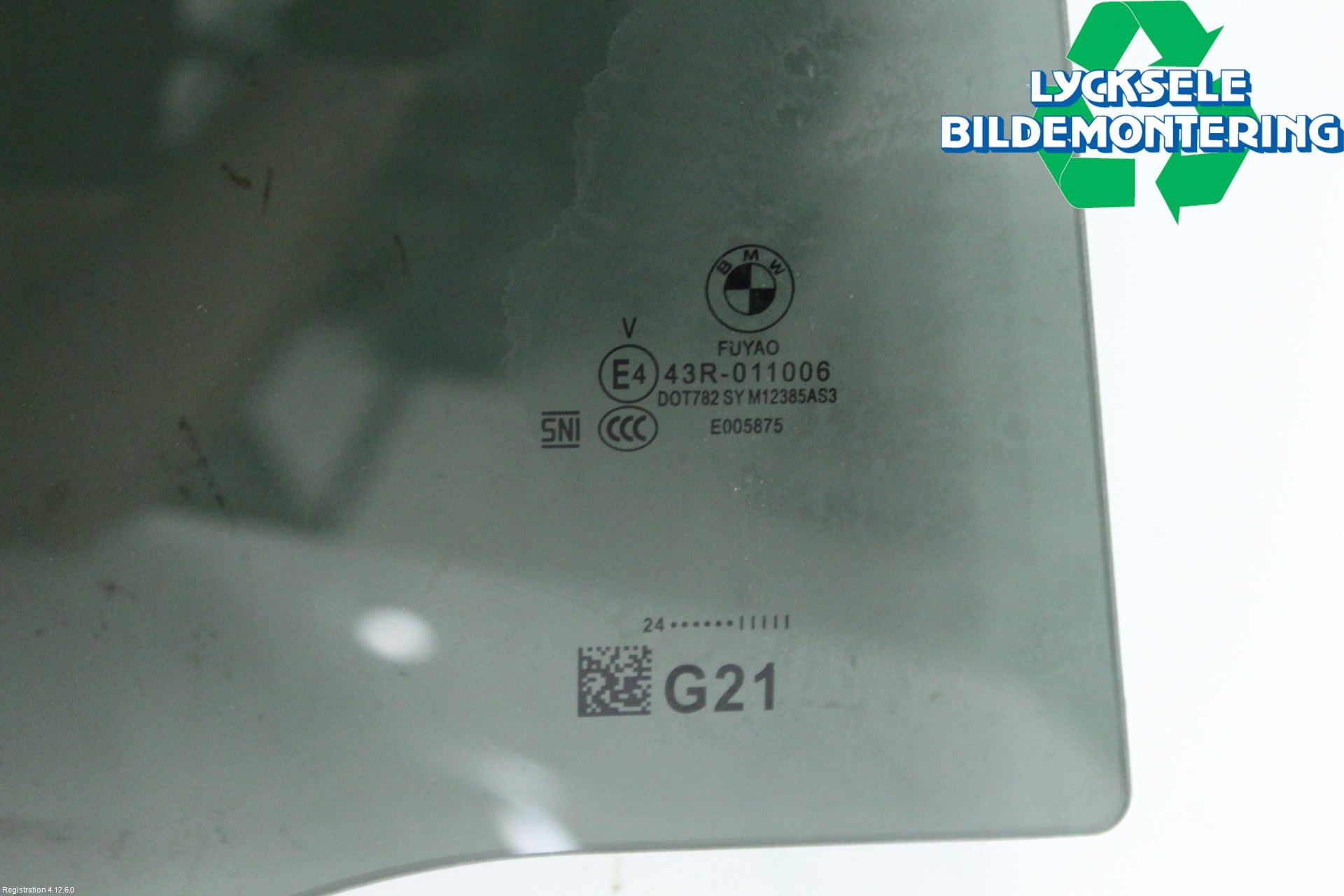 BMW 3 G20/G21/G80/G81 19- Dörruta Bak Höger
