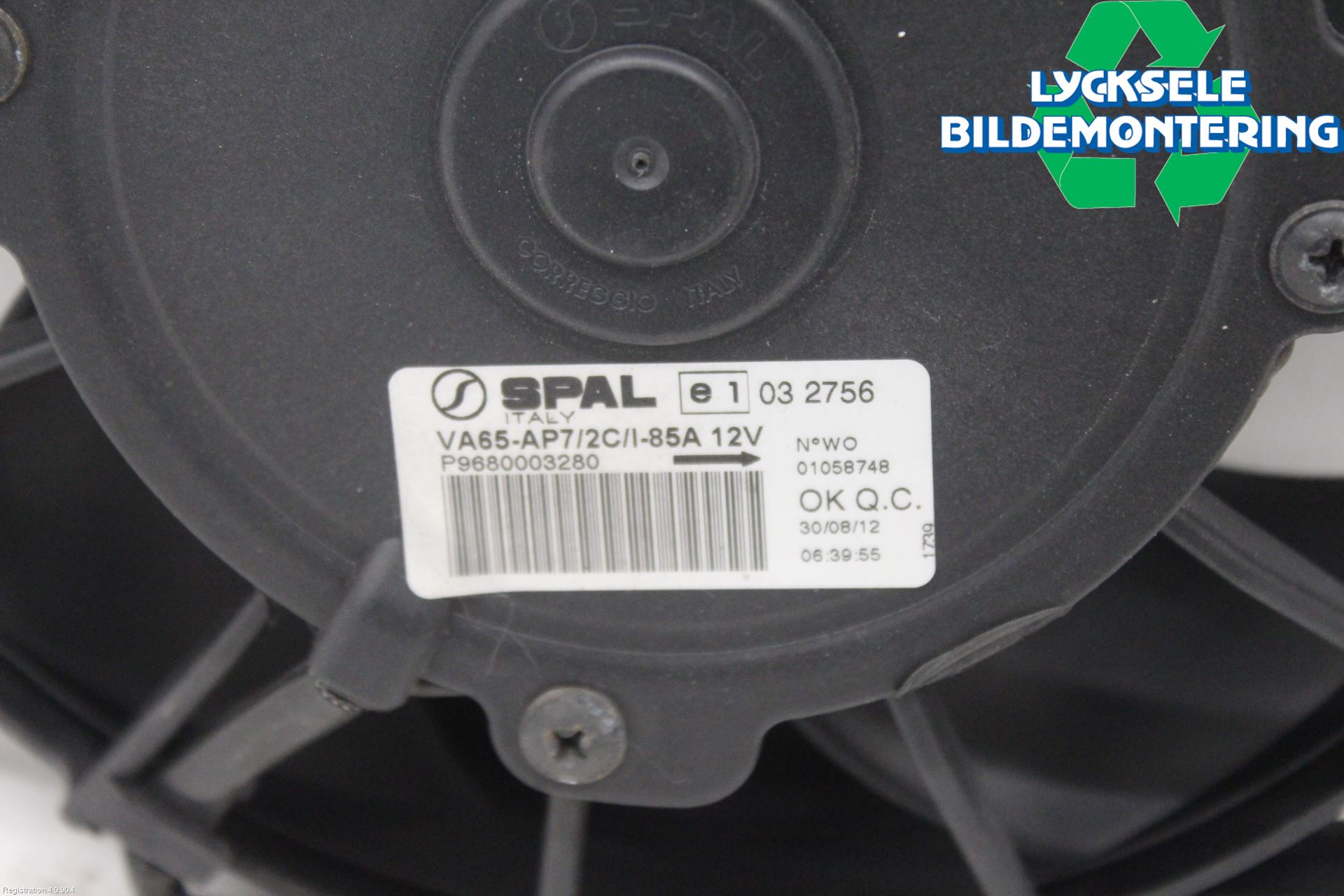 Peugeot 208 12-15 Kylfläkt El