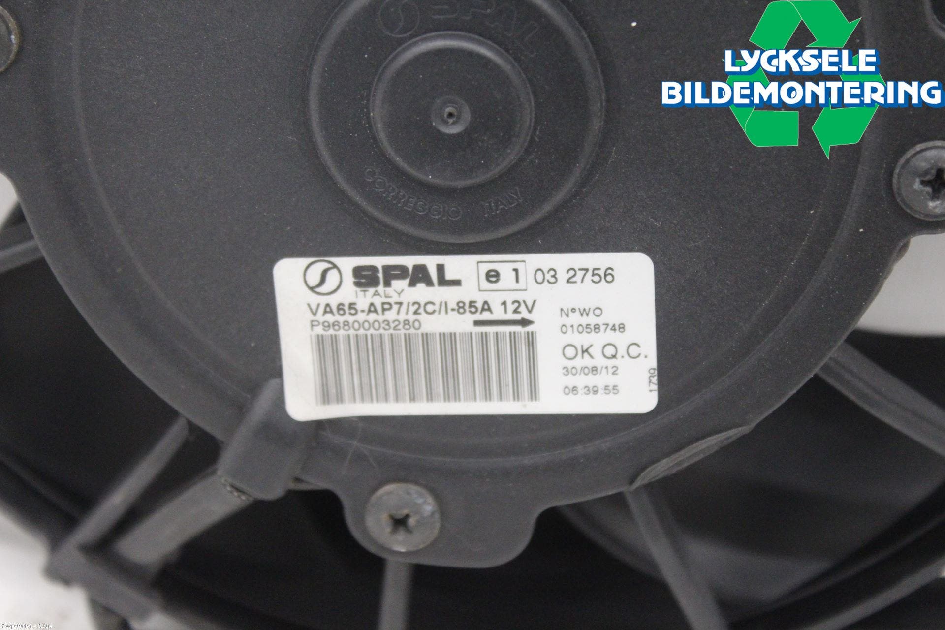 Peugeot 208 12-15 Kylfläkt El