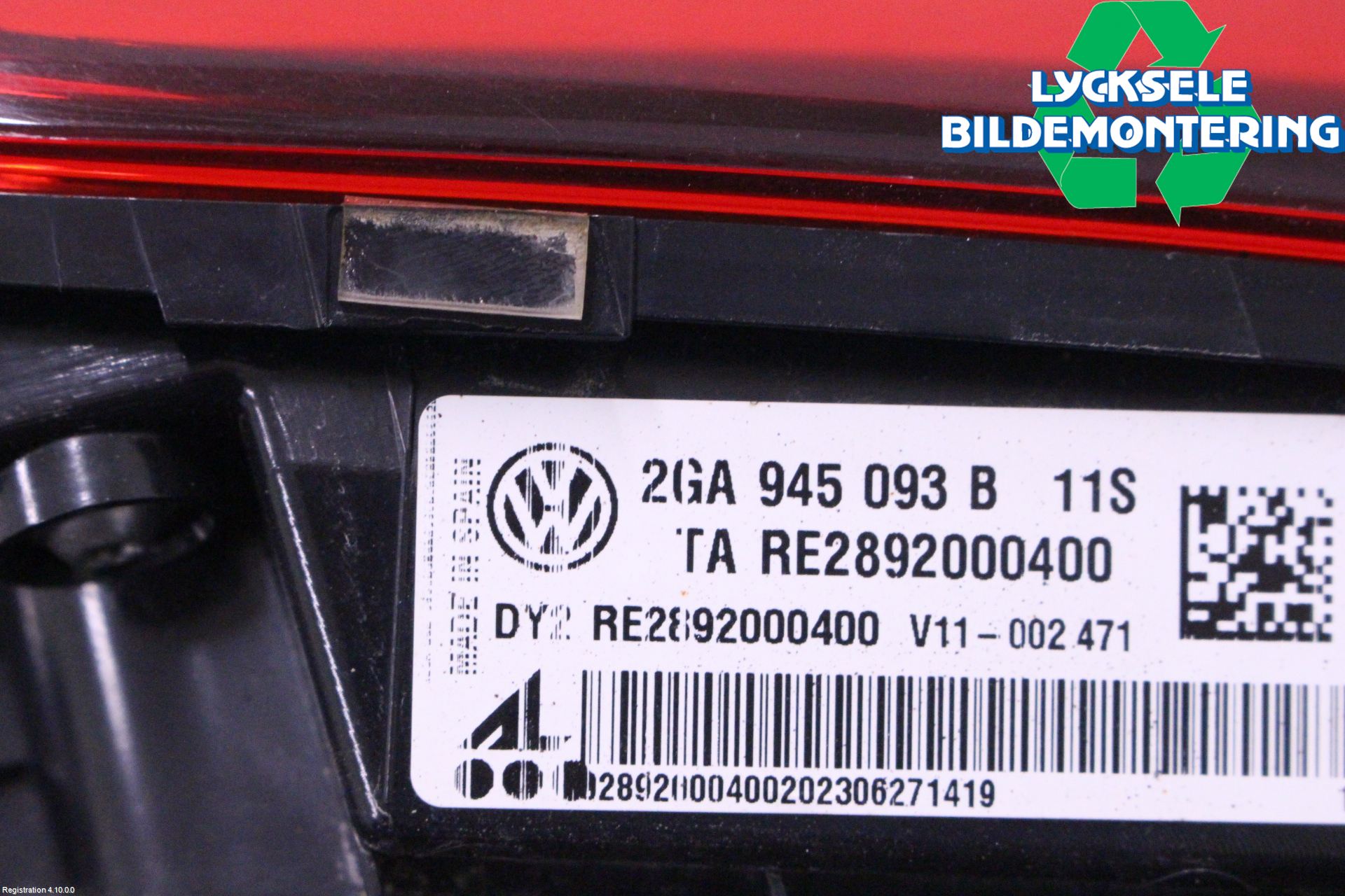 Volkswagen VW T-ROC 18- Bakljus Lucka Vä