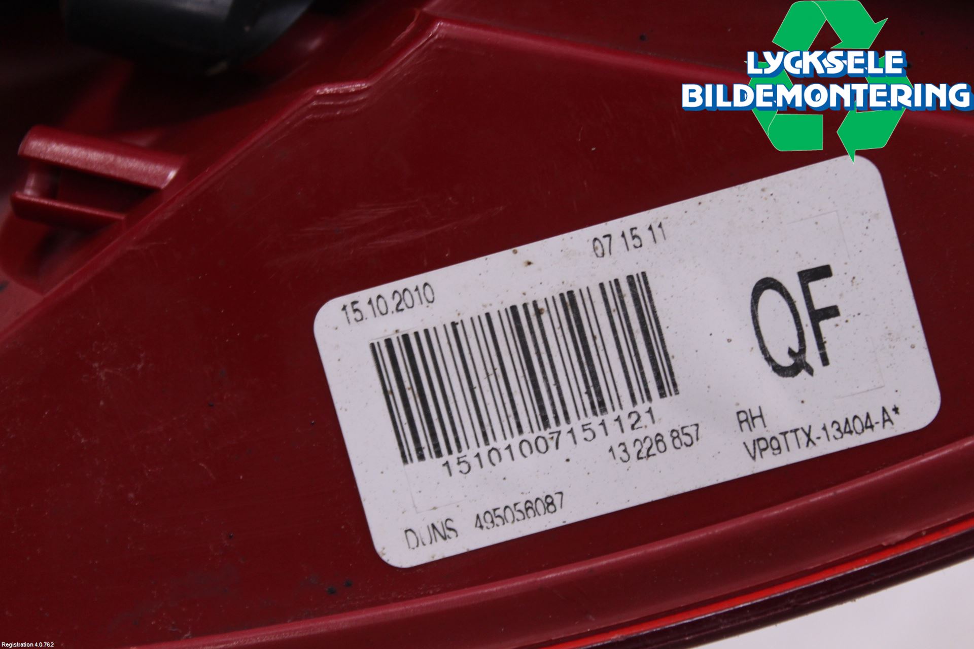 Opel INSIGNIA 09-16 Bakljus Höger