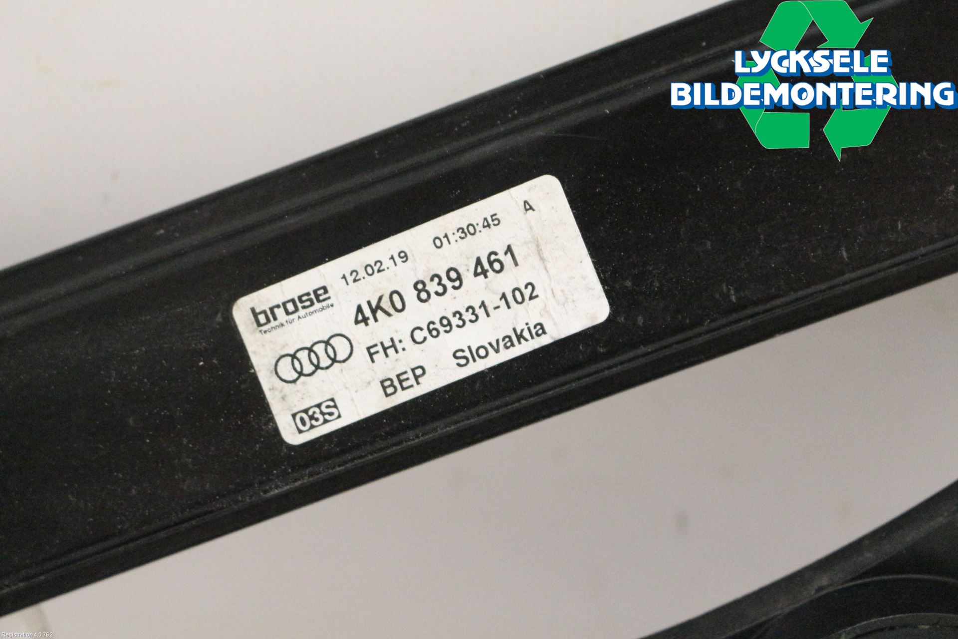 Audi A6 F2/C8 19- Fönsterhissmekanism