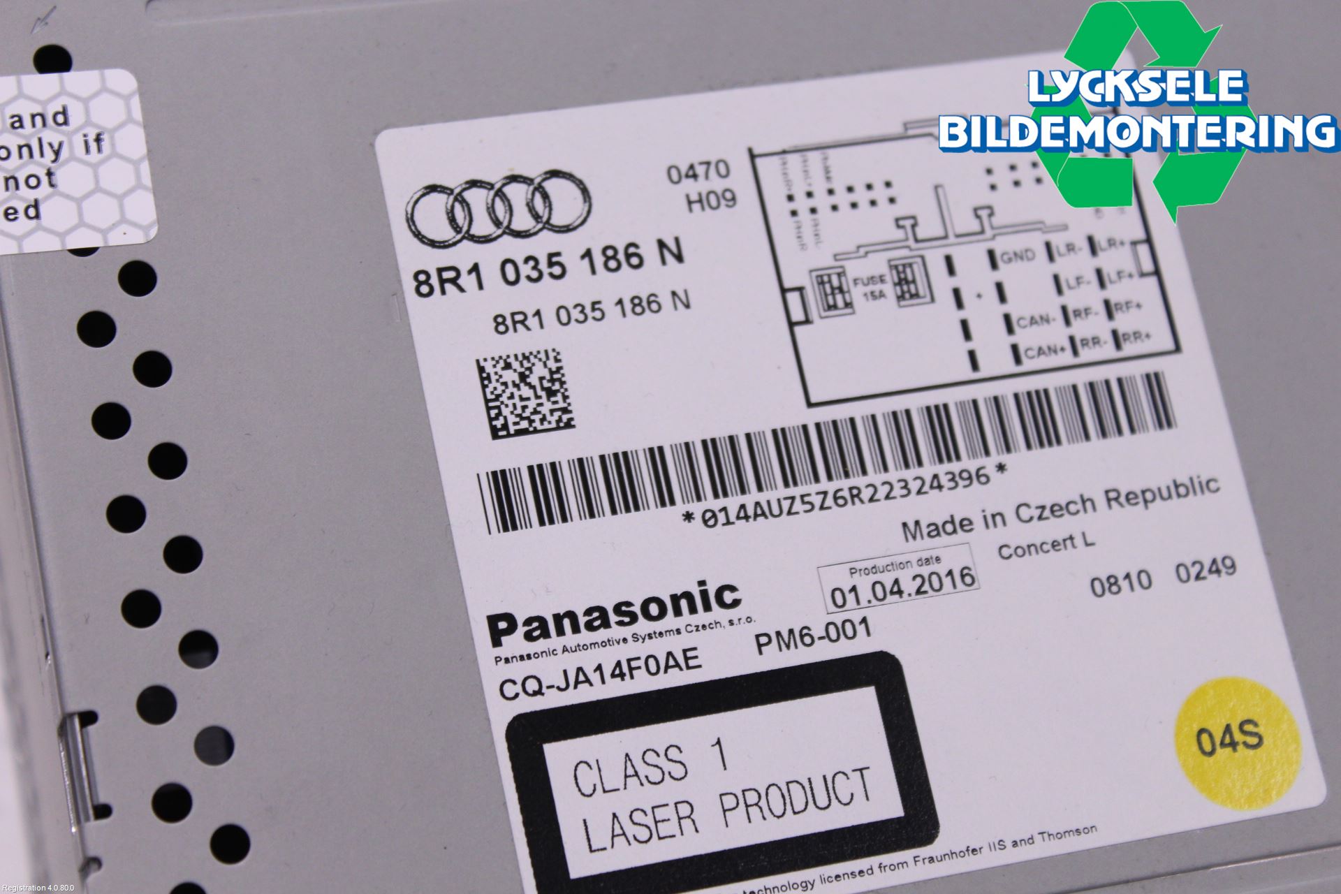 Audi Q5 09-16 Cd Radio - Multimediapanel