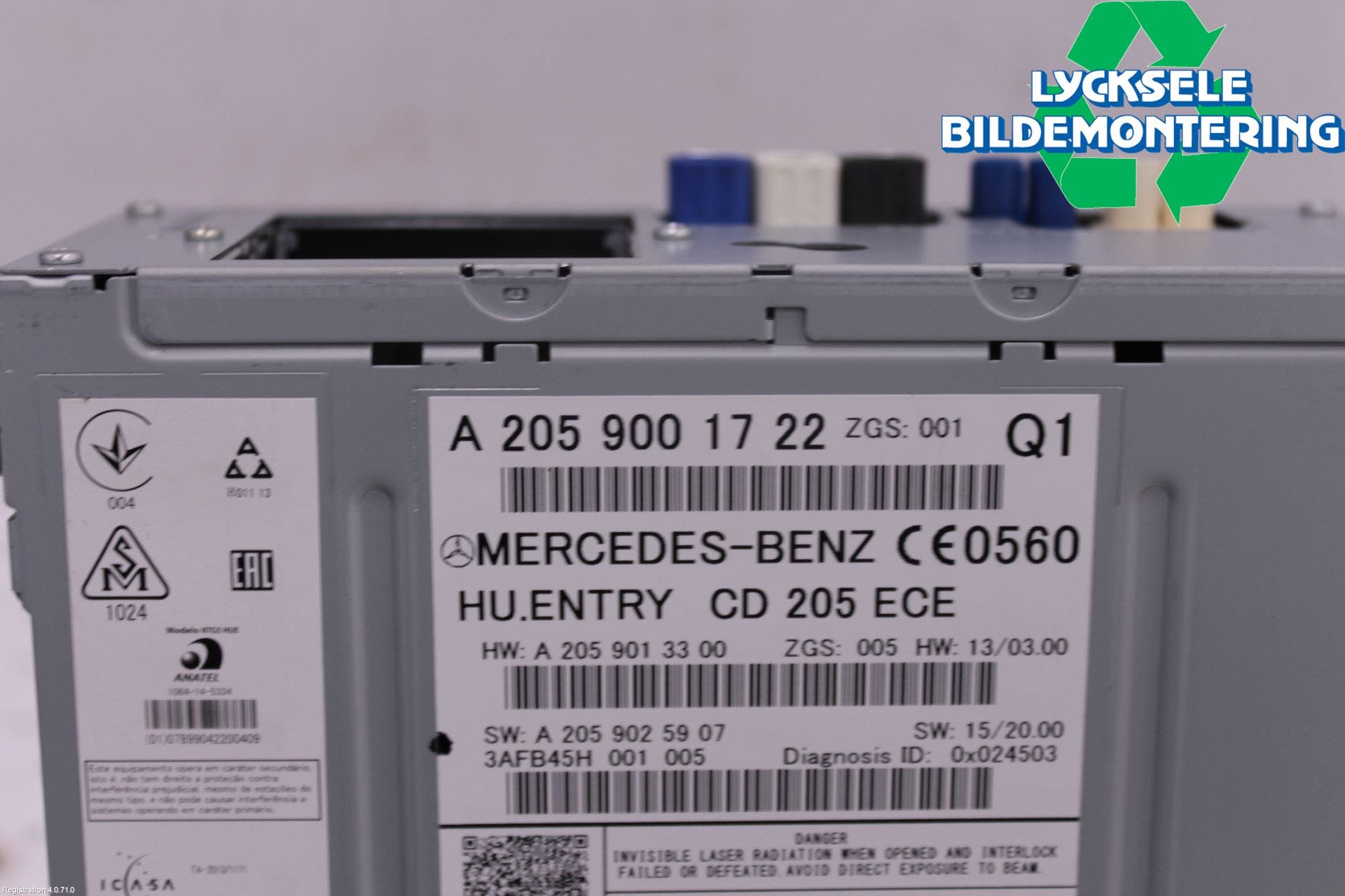 Mercedes-Benz MB C-KLASS (W205) 14-21 Cd Radio - Multimediapanel