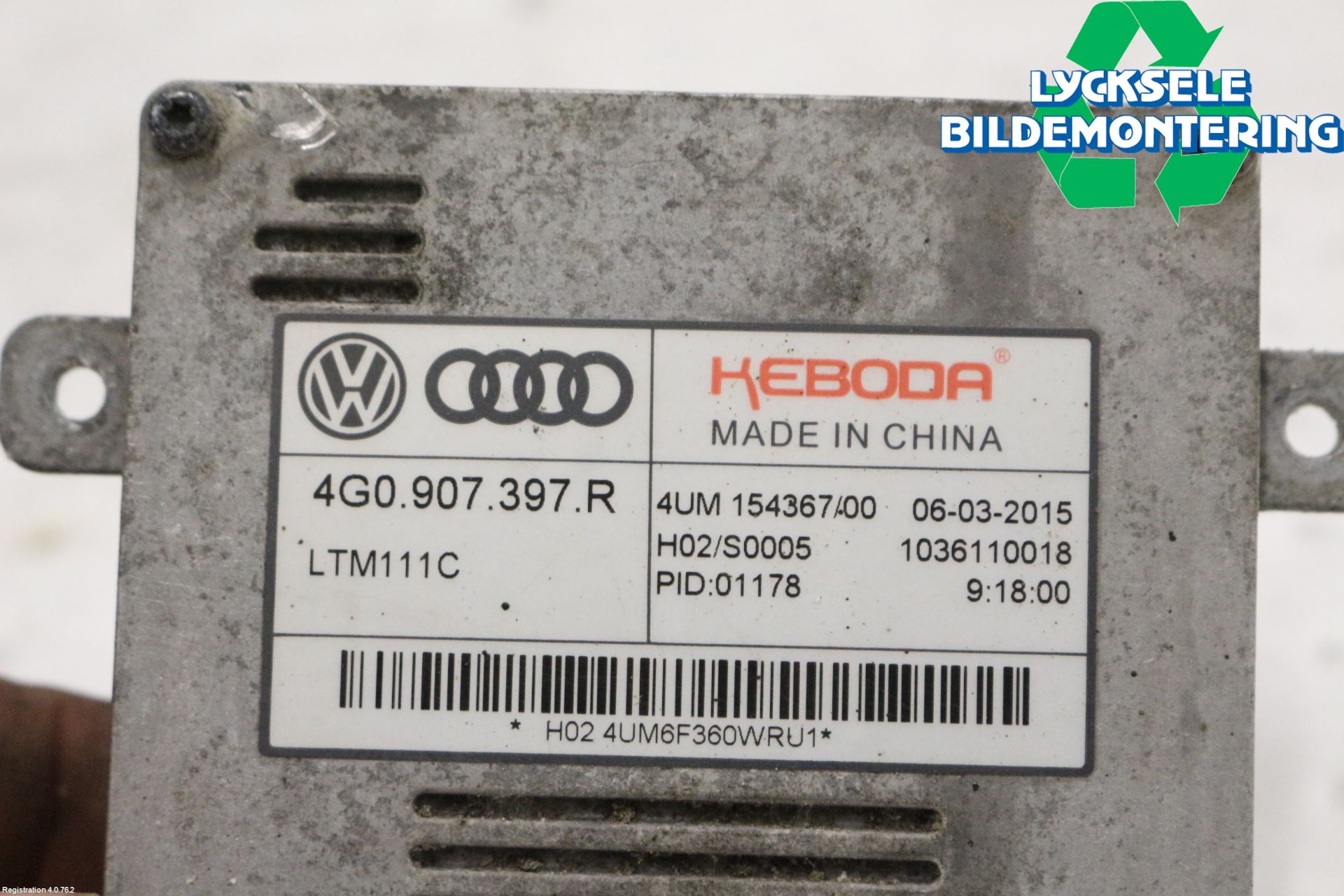 Audi A6/S6 4G 11-18 Styrenhet Strålkastare