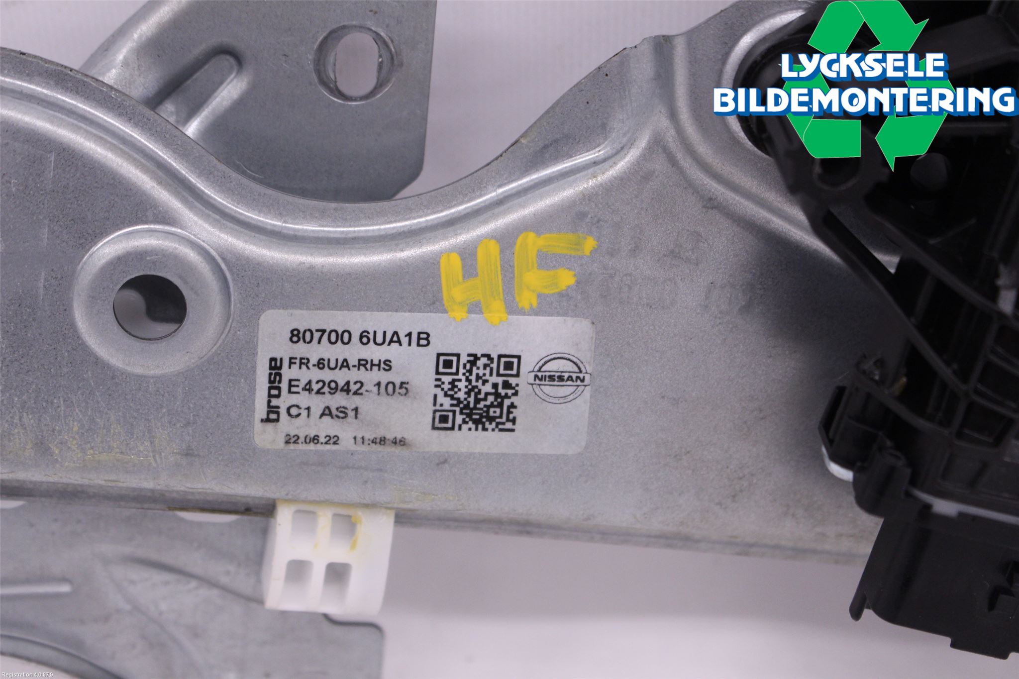 Nissan QASHQAI 21- Fönsterhiss El Kompl