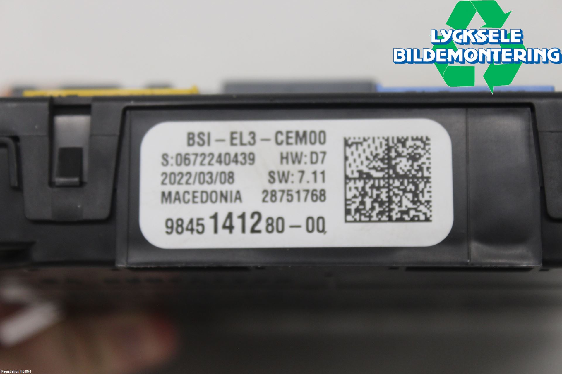 Citroen COTROEN C3 17-24 Säkringsdosa-Elcentral