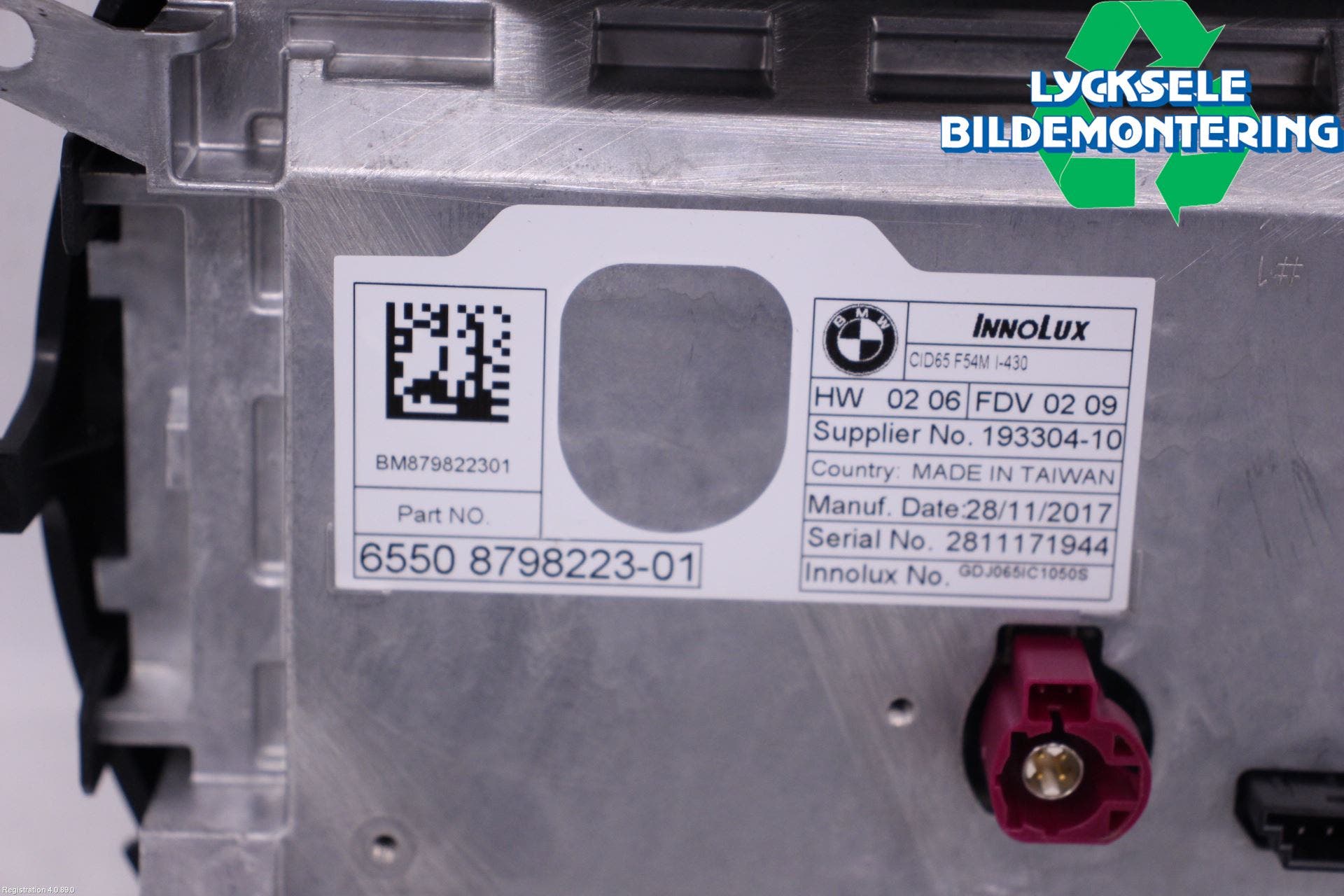 Mini COOPER CLUBMAN F54 16- Bildskärm