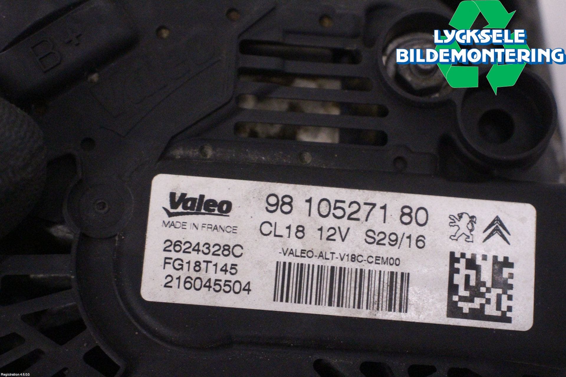 Peugeot PARTNER 16-18 Generator