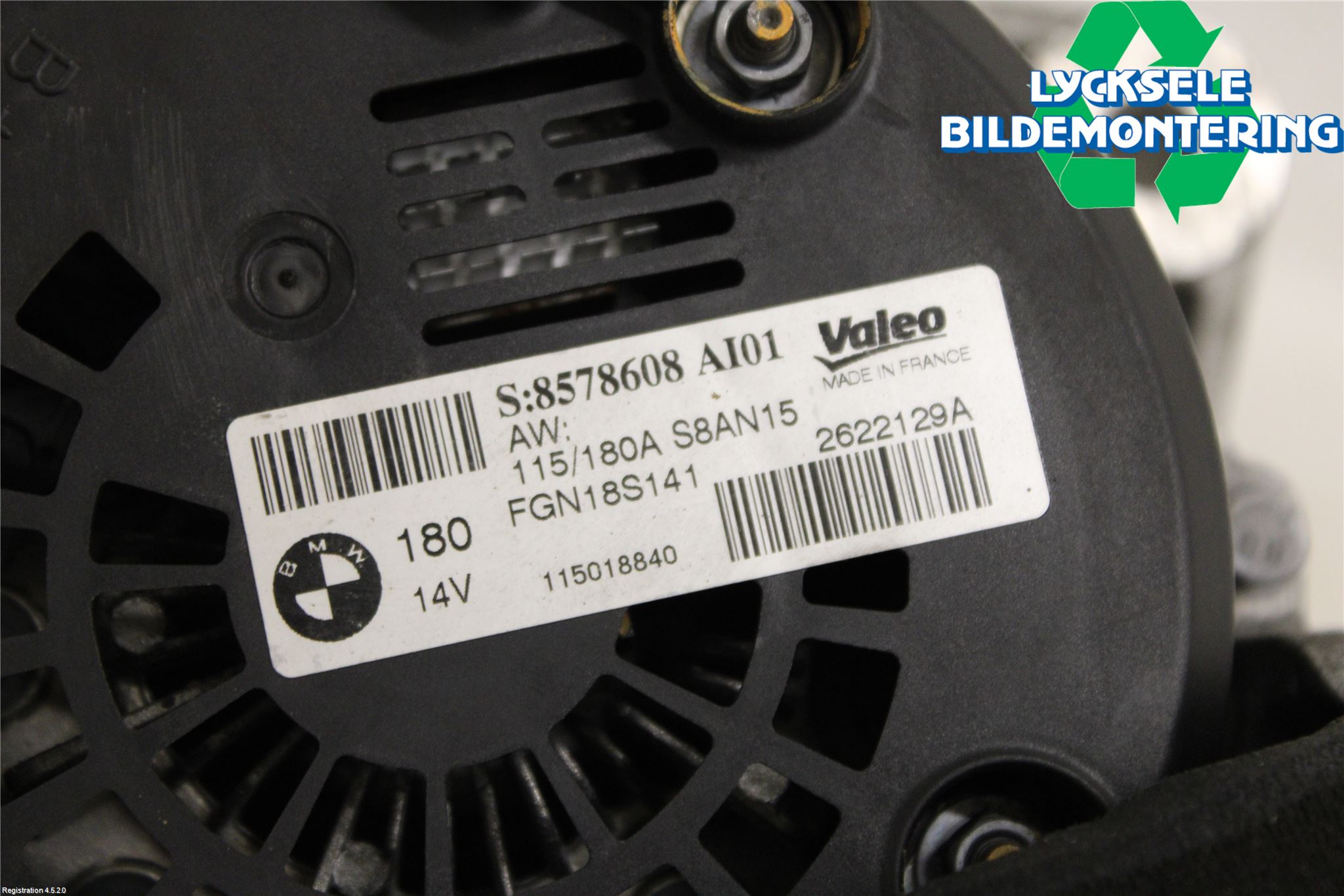 BMW 3 F30/F31/F80 12-19 Generator