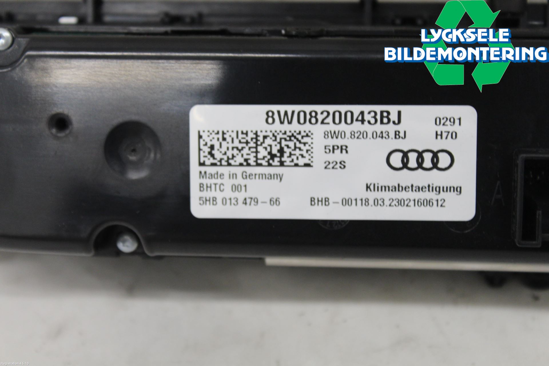 Audi A4/S4 B9 20- Ac Styrenhet Ac Manöveren