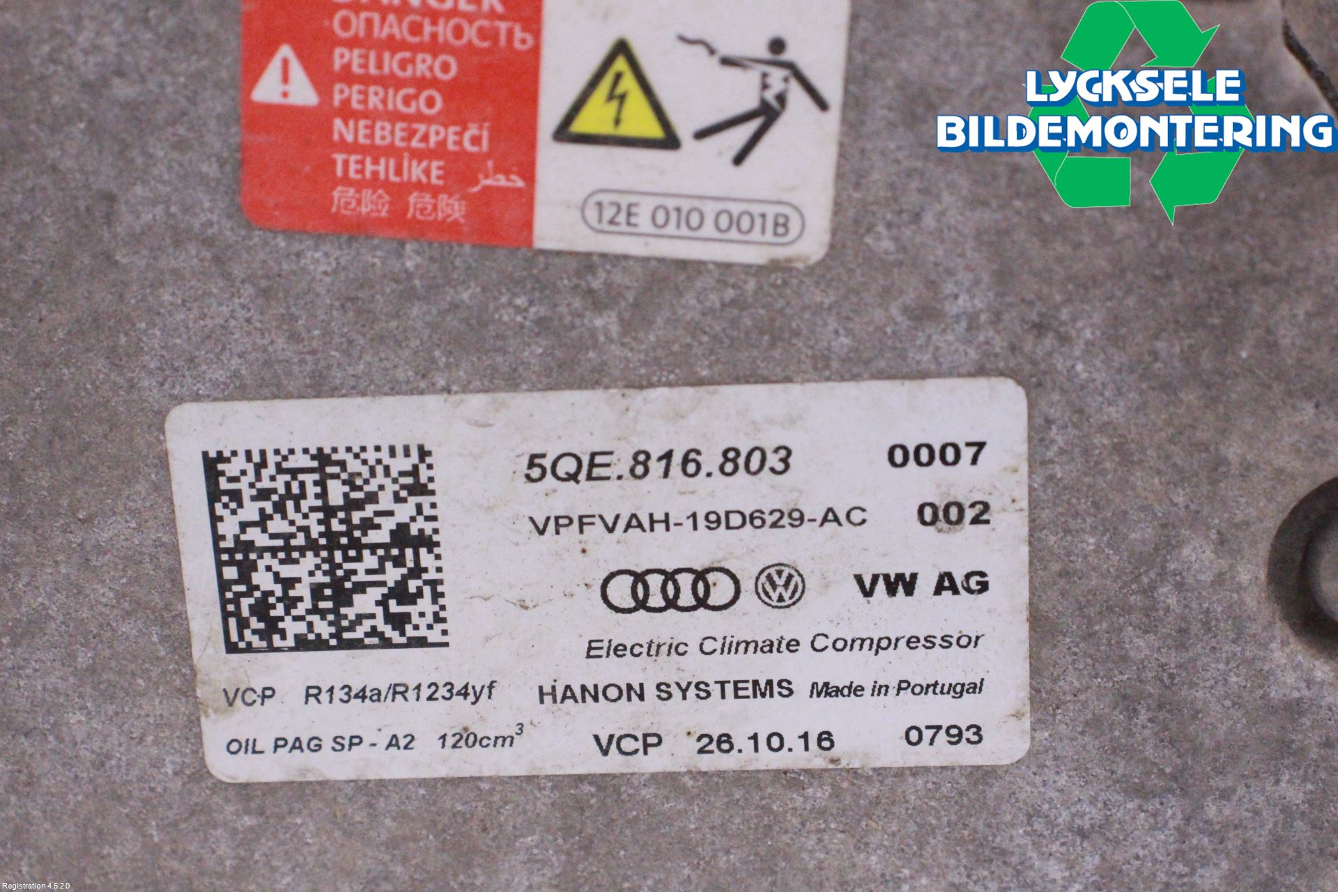 Volkswagen VW UP! / E-UP! Ac Kompressor