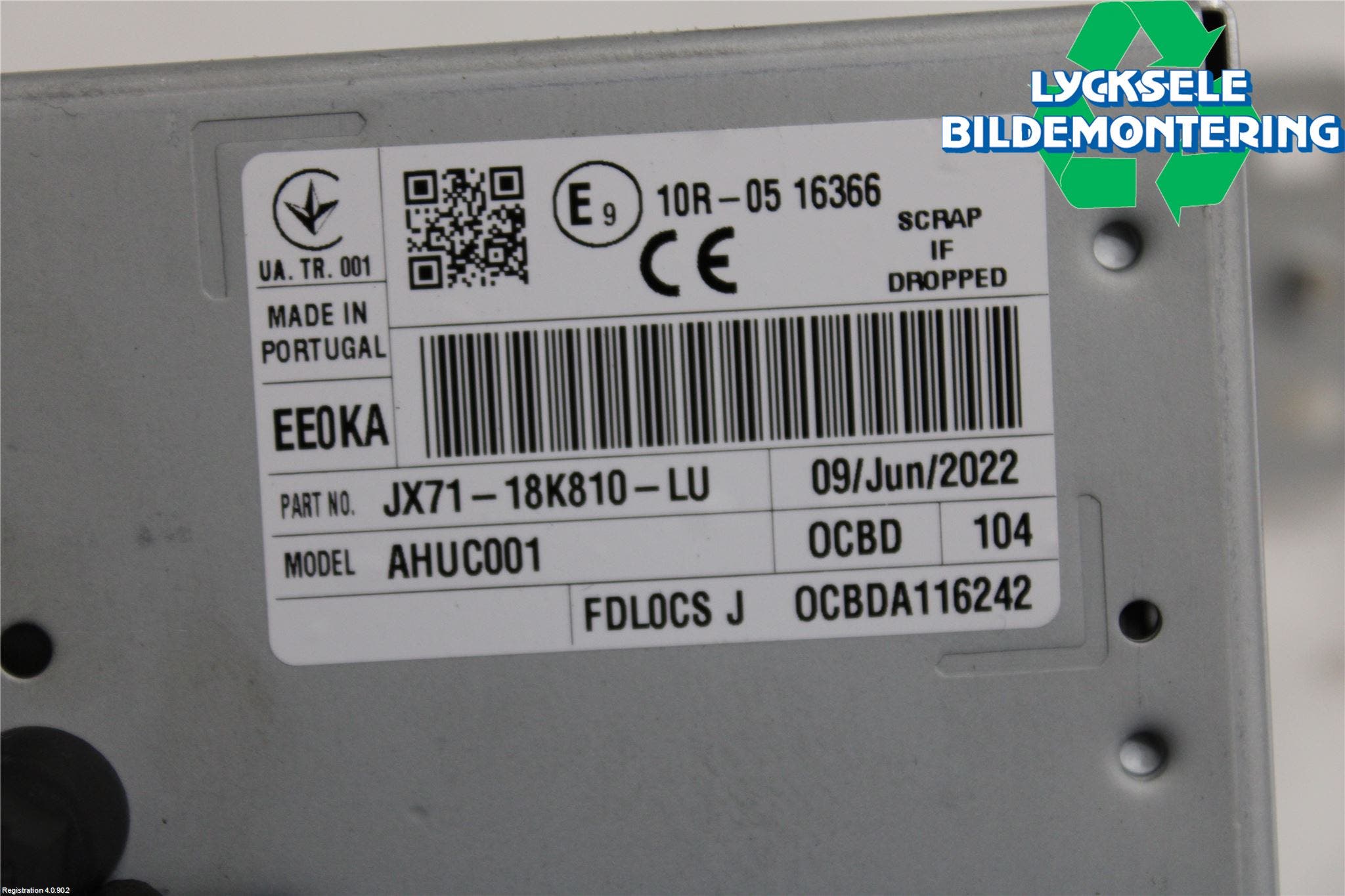 Ford KUGA/KUGA PHEZ/FHEV 20- Cd Radio - Multimediapanel