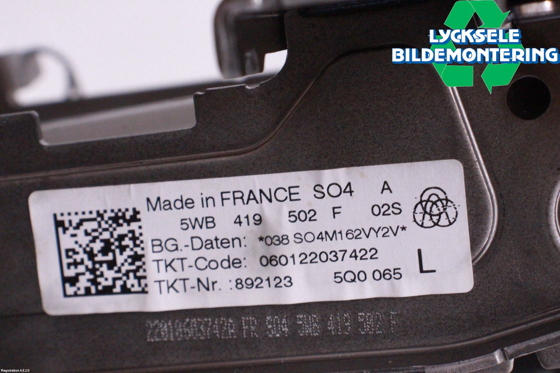 Volkswagen VW GOLF / E-GOLF VIII 20- Rattaxelagg Justerbart