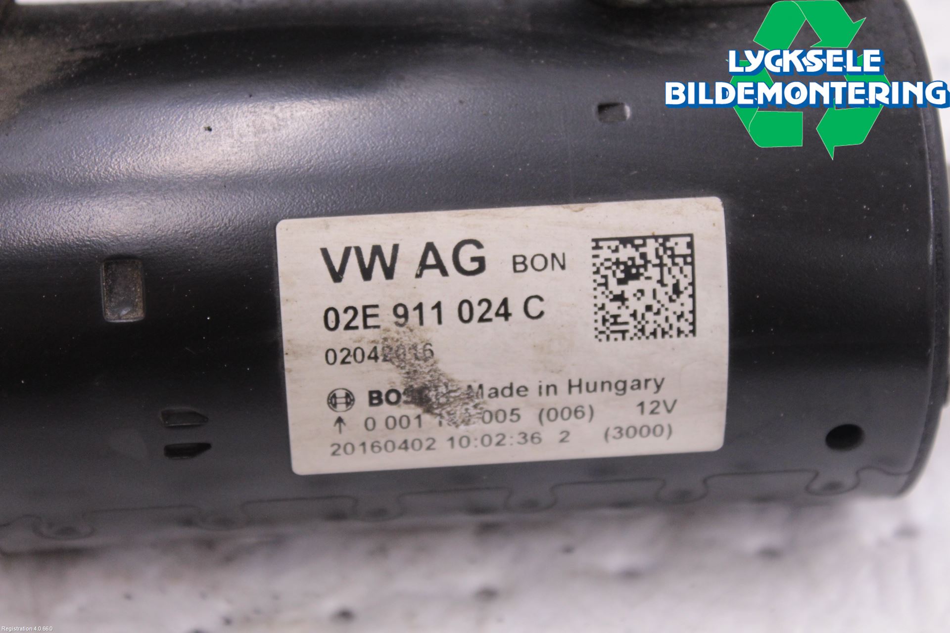 Volkswagen VW CADDY 16-20 Startmotor Diesel
