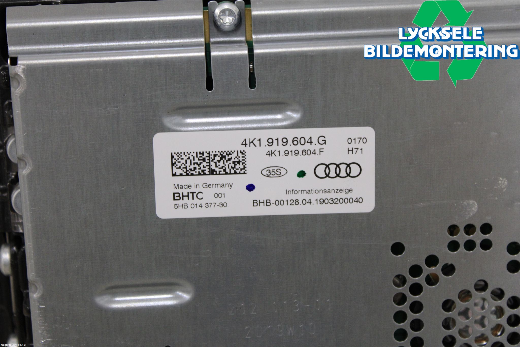 Audi A6 F2/C8 19- Bildskärm