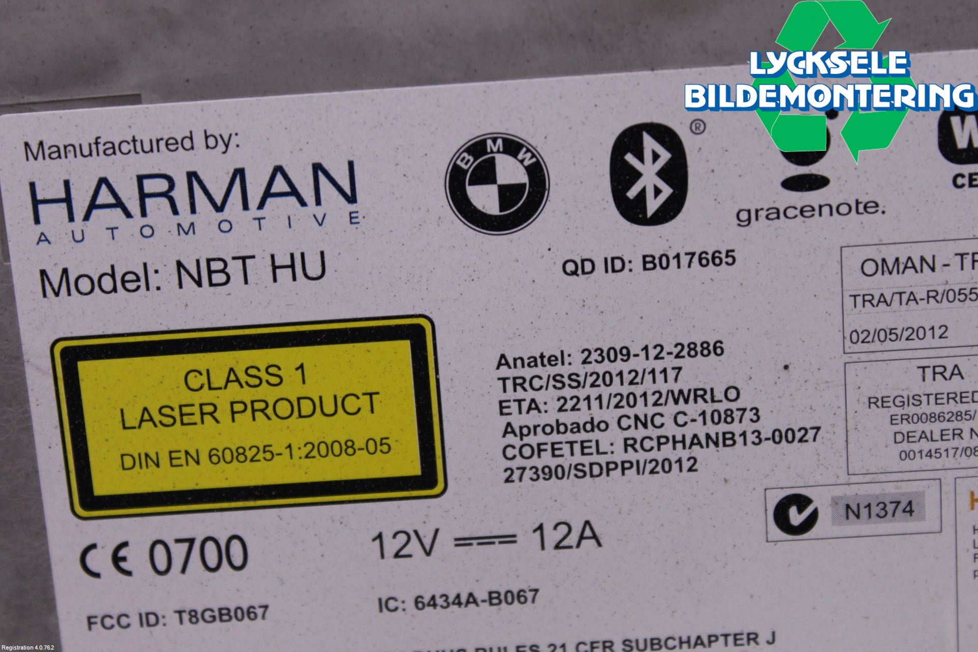 BMW X3 F25 10-17 Cd Radio - Multimediapanel