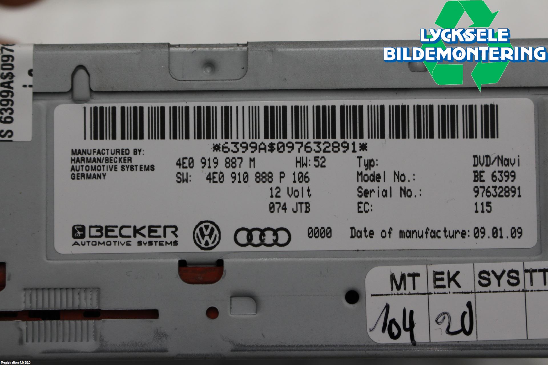 Audi Q7/SQ7 Gps Navigator