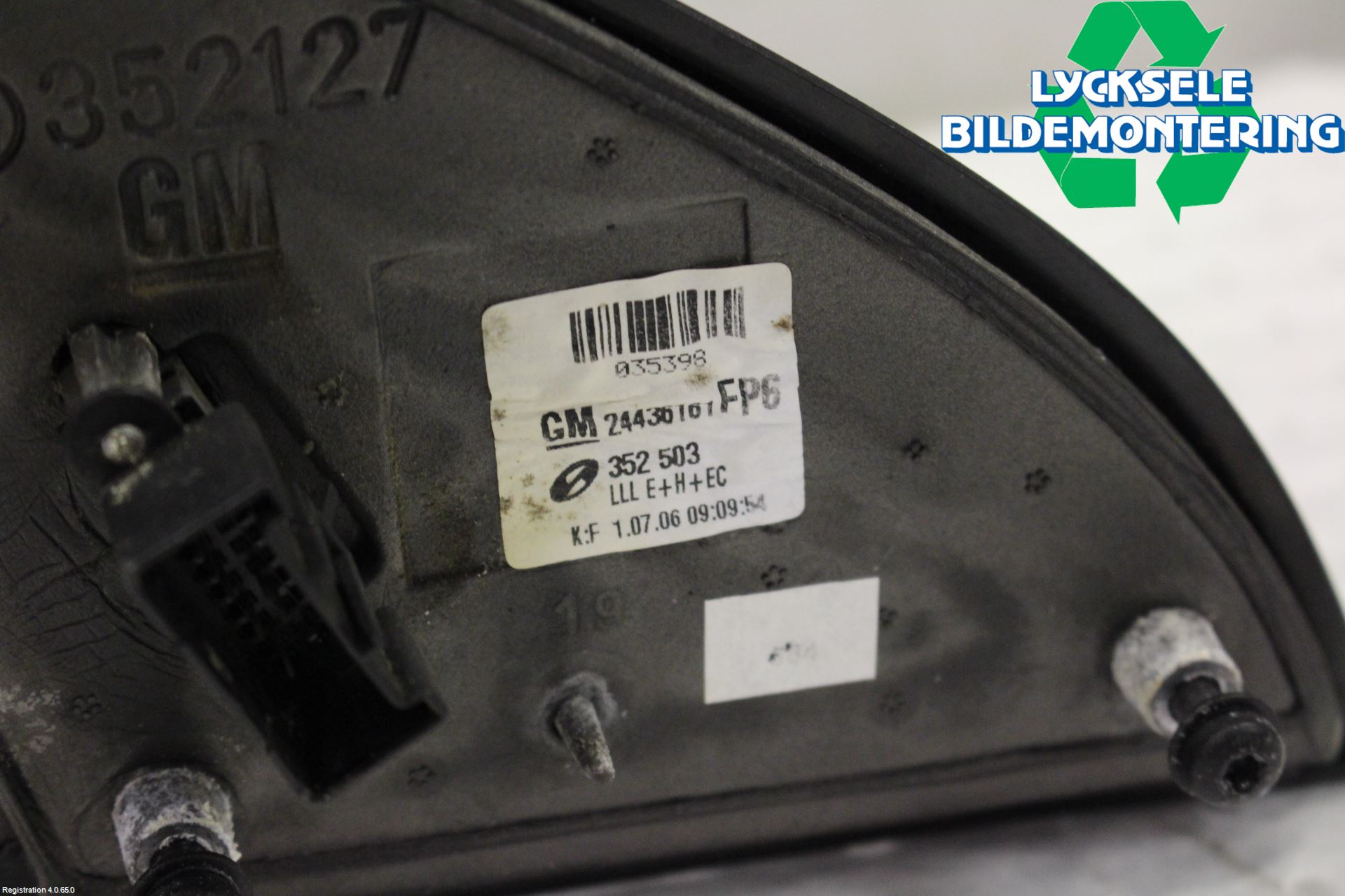 Opel VECTRA C 06-08 Spegel Yttre El Vä