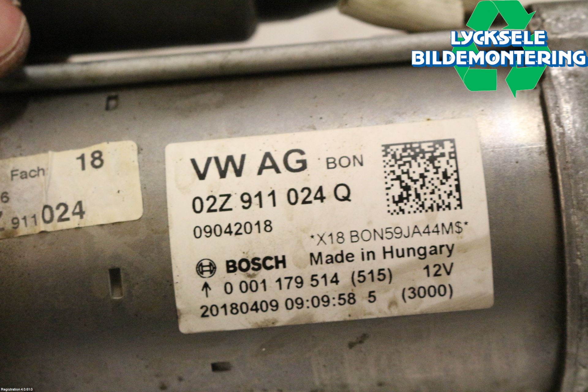 Volkswagen VW GOLF / E-GOLF VII 13-20 Startmotor