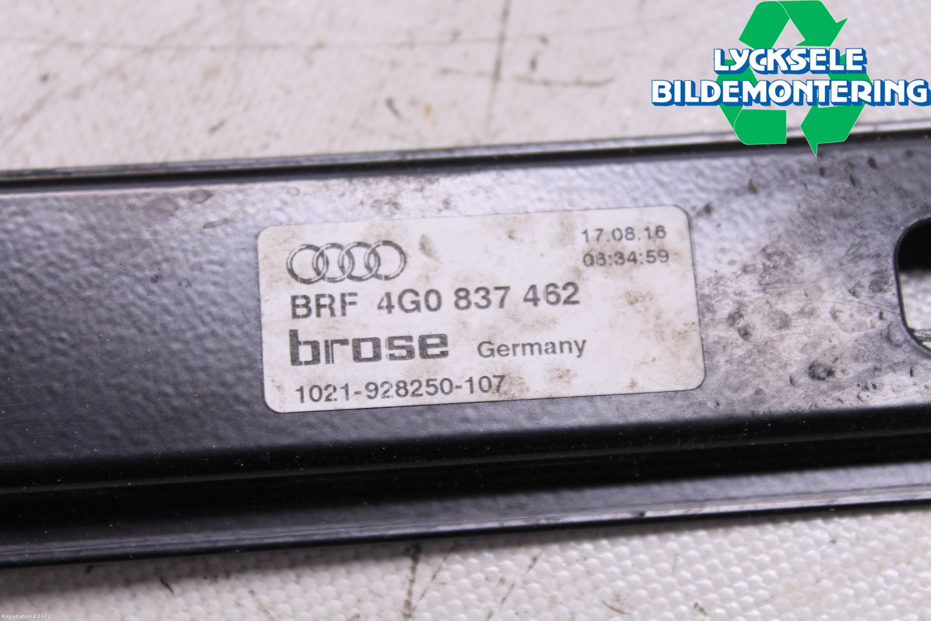 Audi A6/S6 4G 11-18 Fönsterhissmekanism