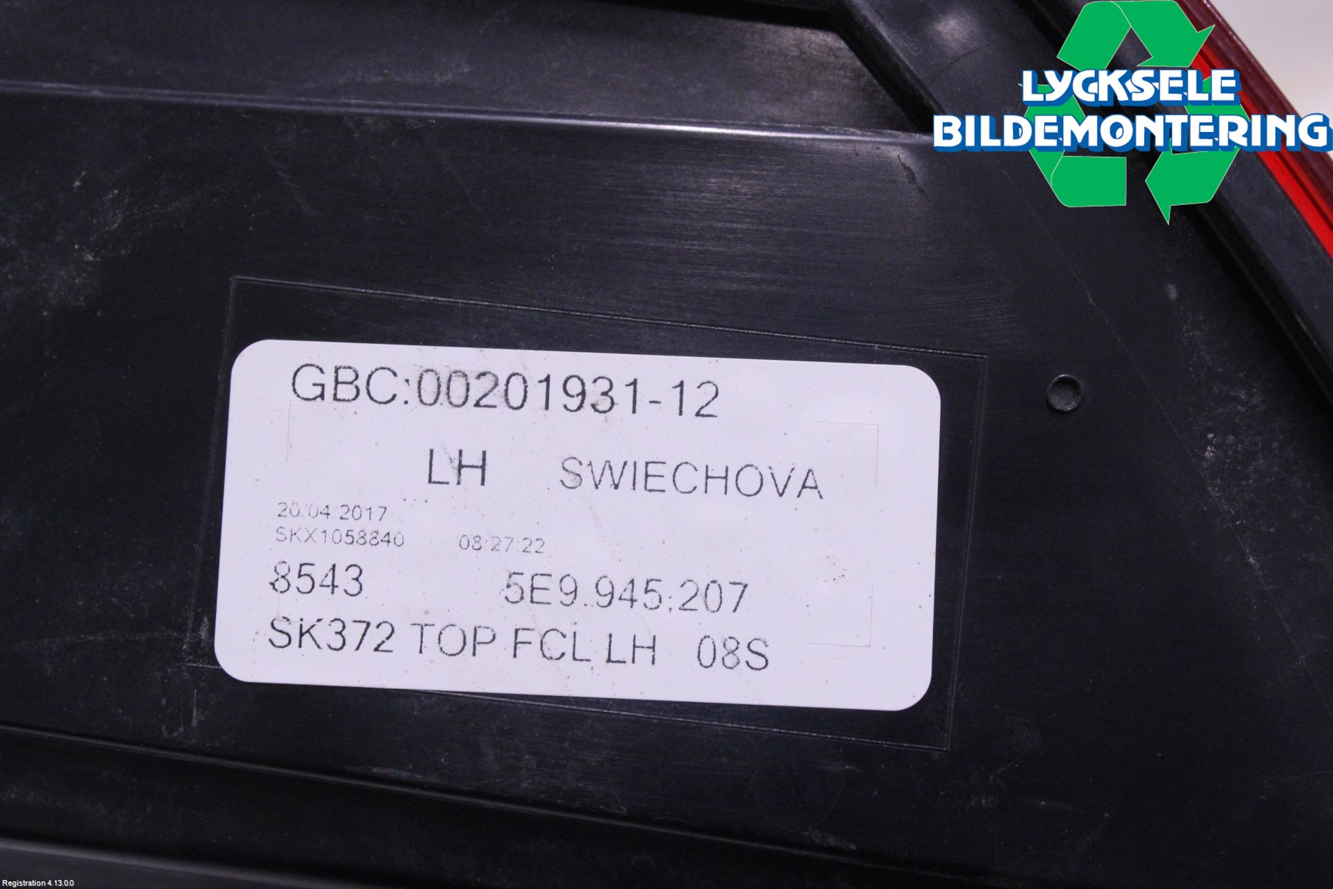 Skoda OCTAVIA (5E) 13-20 Bakljus Vänster