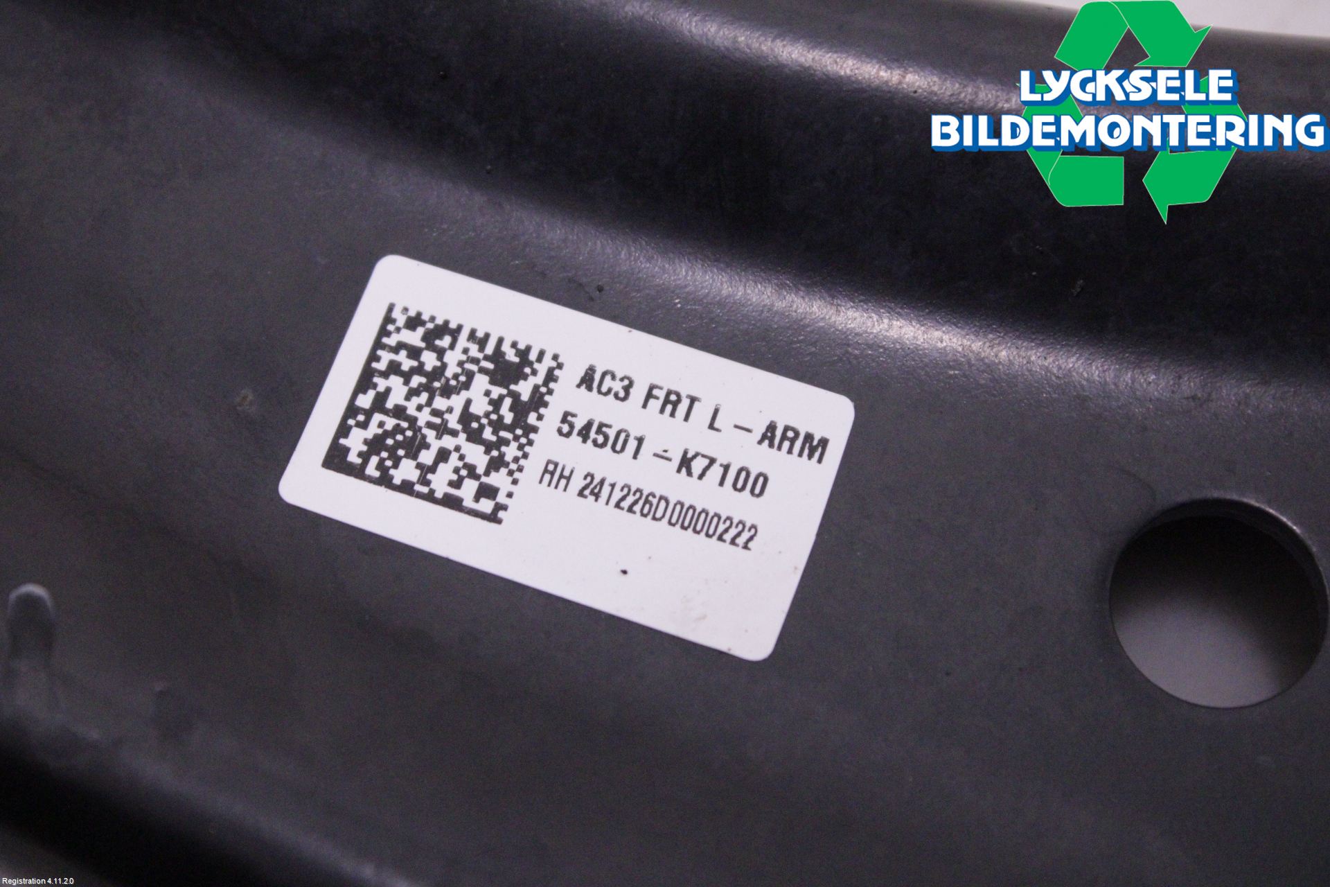 Hyundai i10 LA 20- Bärarm Fram Undre Hö