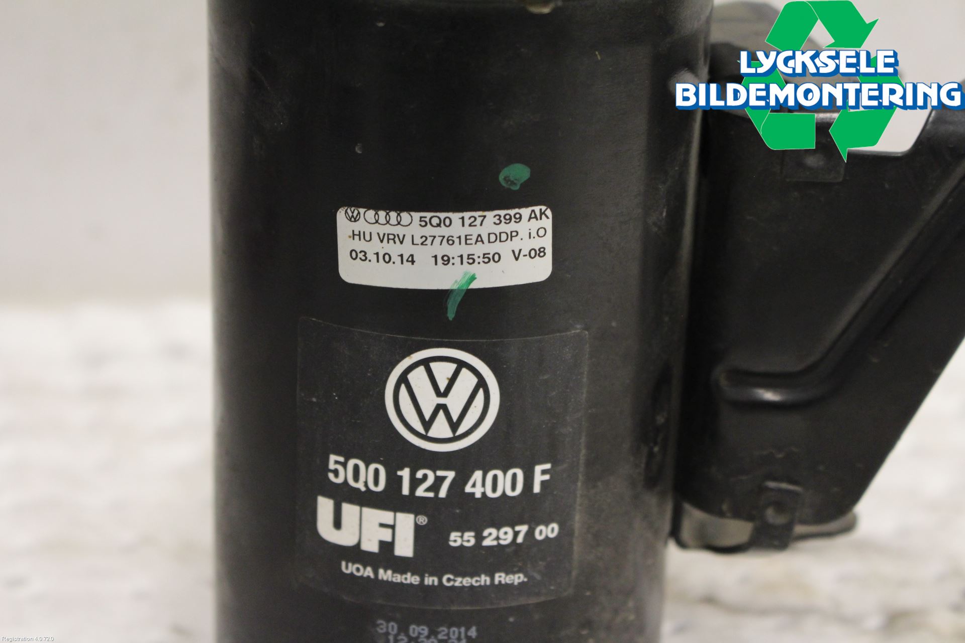 Volkswagen VW GOLF / E-GOLF VII 13-20 Bränslefilter-Hållare