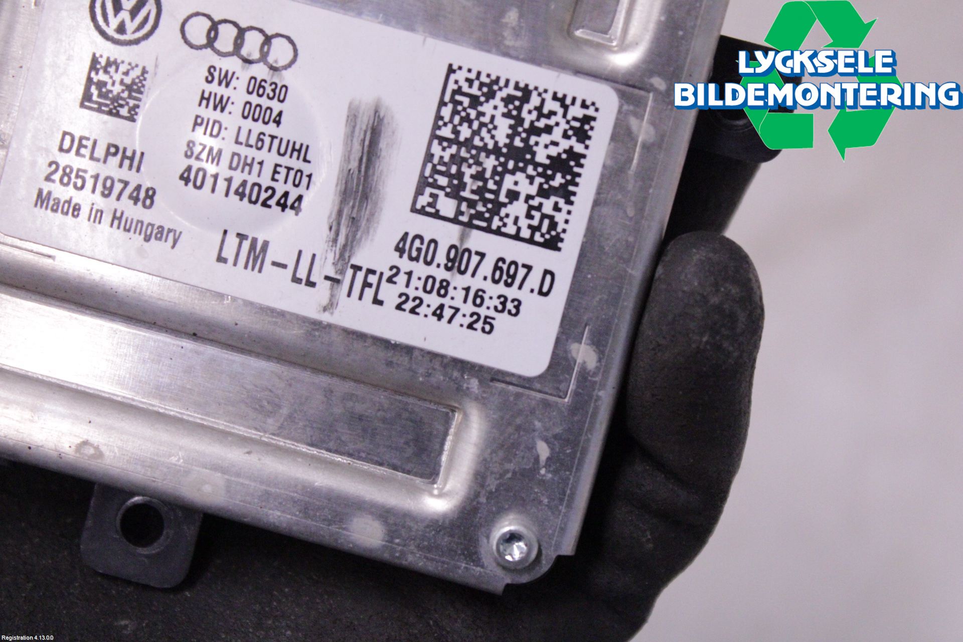 Audi A6/S6 4G 11-18 Styrenhet Strålkastare
