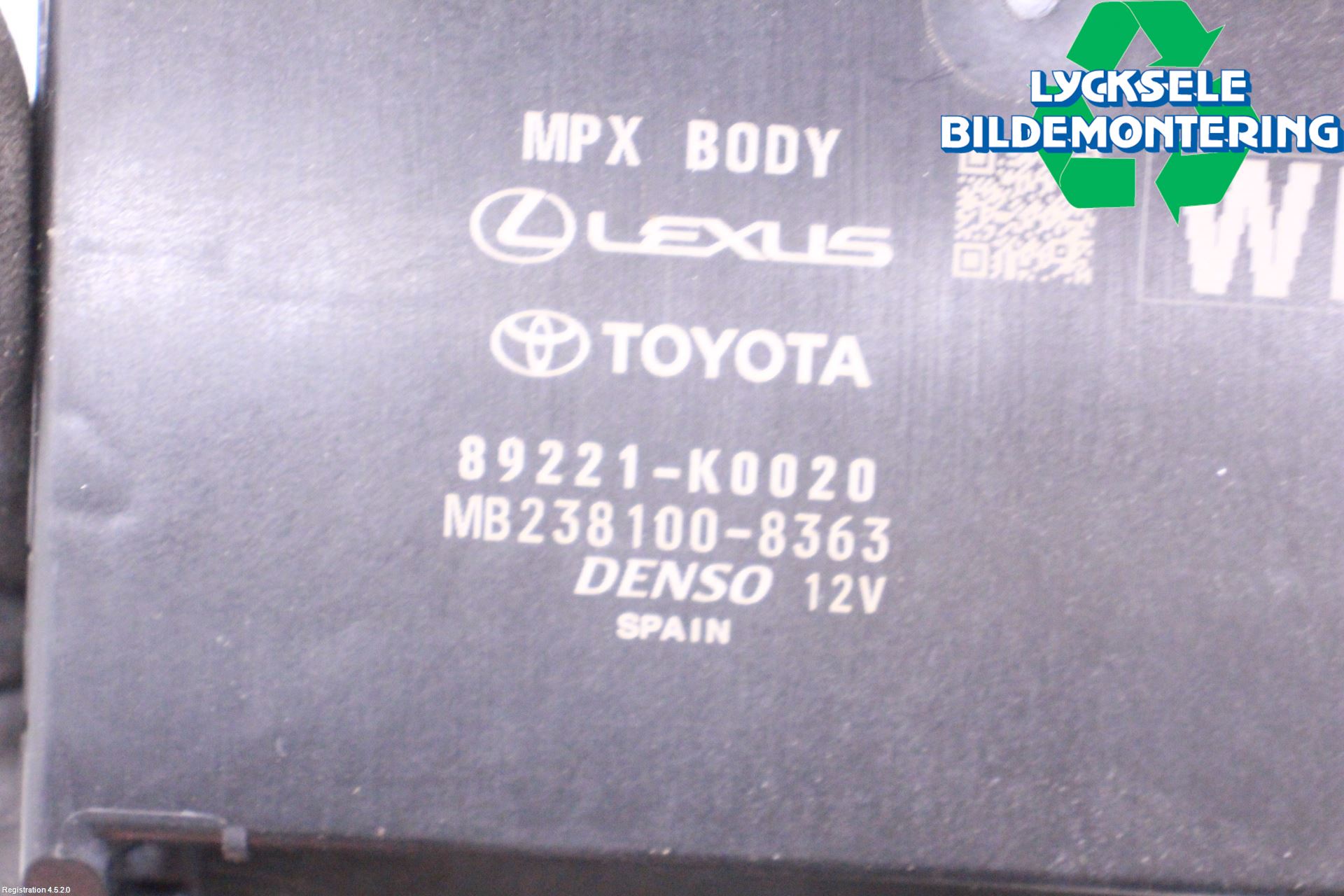 Toyota YARIS XP21 20- Styrenhet Övrigt