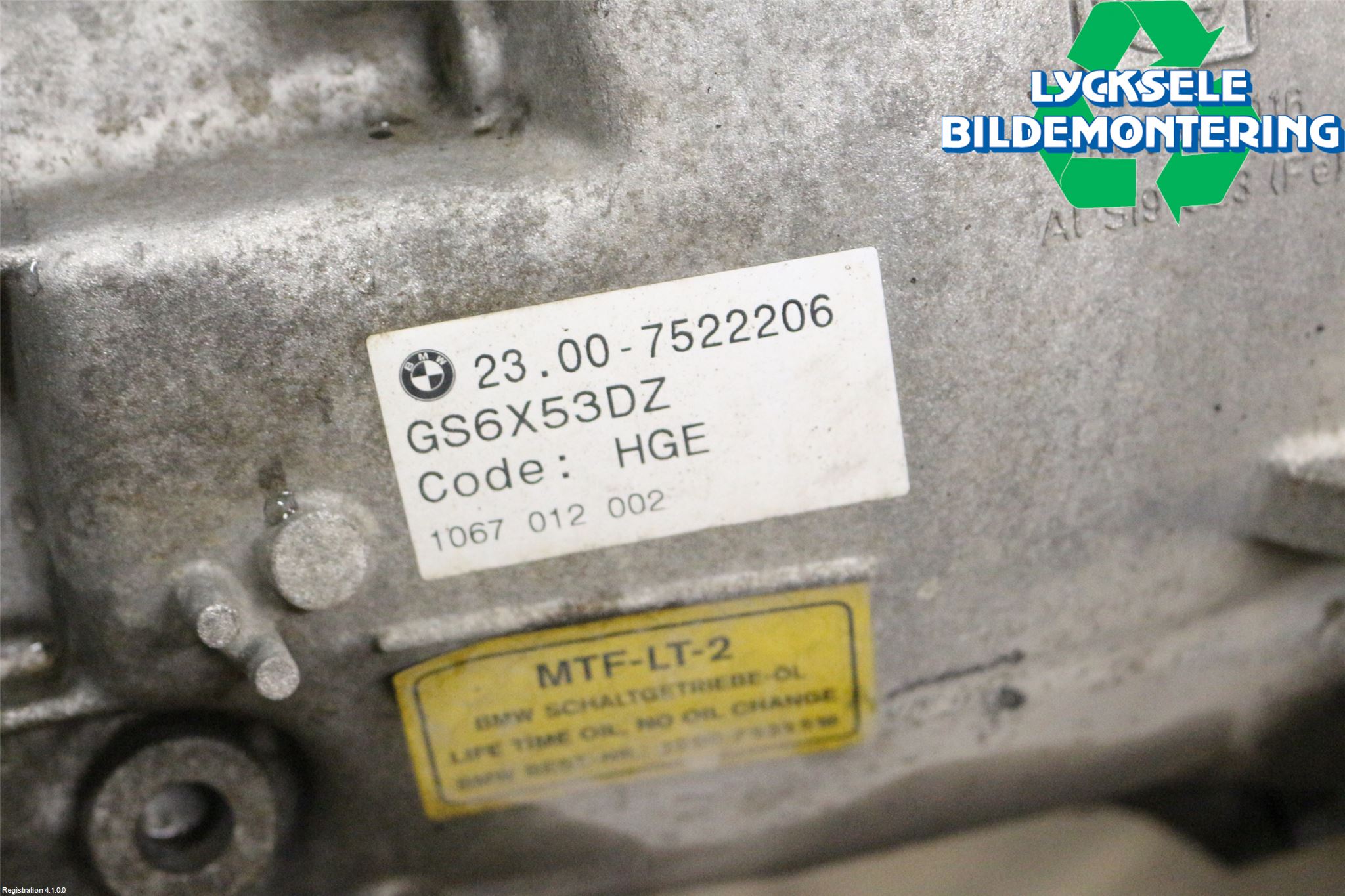 BMW 5 E60/61 Sed/Tou 02-10 Växellåda Man 6 Vxl
