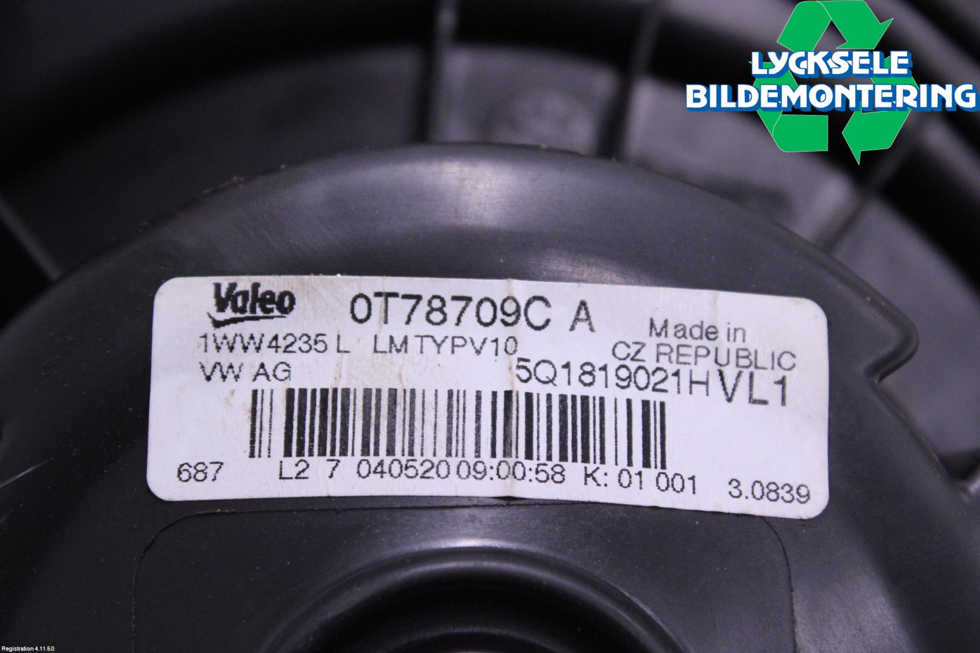 Volkswagen VW GOLF / E-GOLF VII 13-20 Ac Värmefläkt