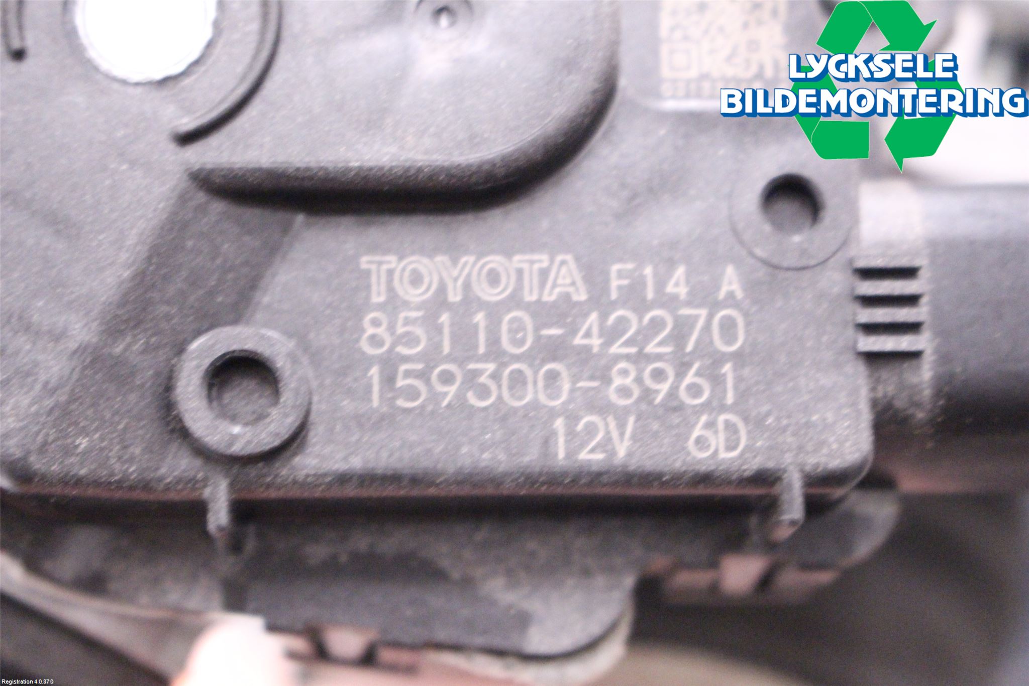 Toyota RAV4 19- Torkarmotor Vindruta