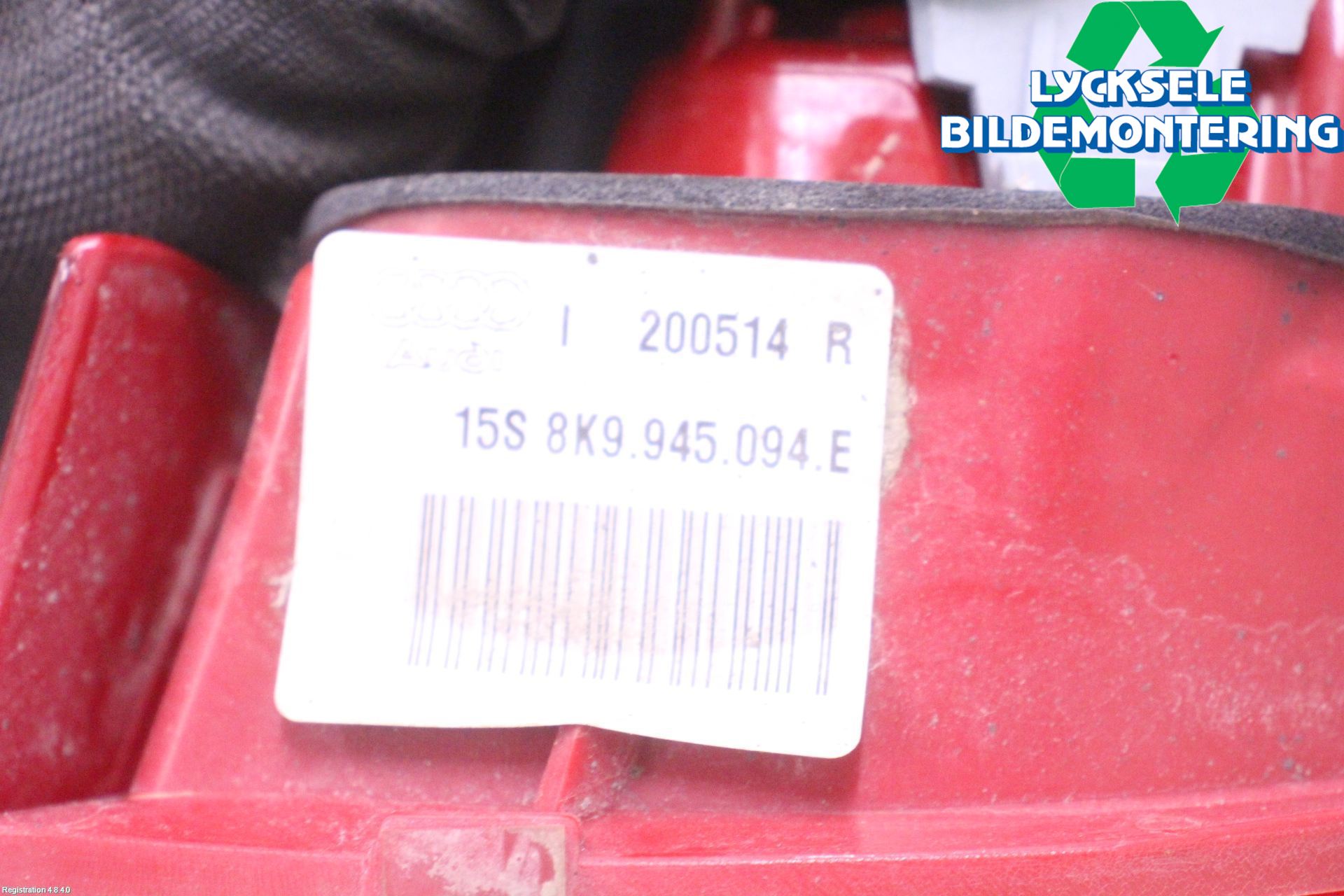 Audi A4 12-15 Bakljus Lucka Hö