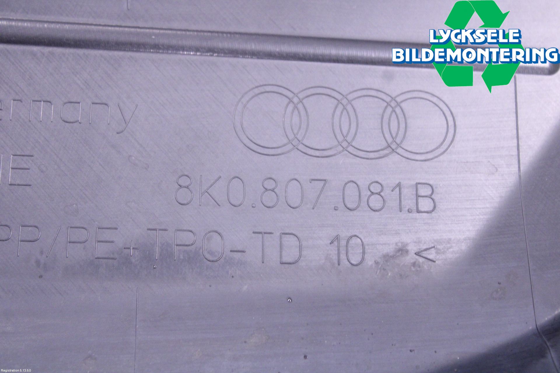 Audi A4 12-15 Täckplast Front