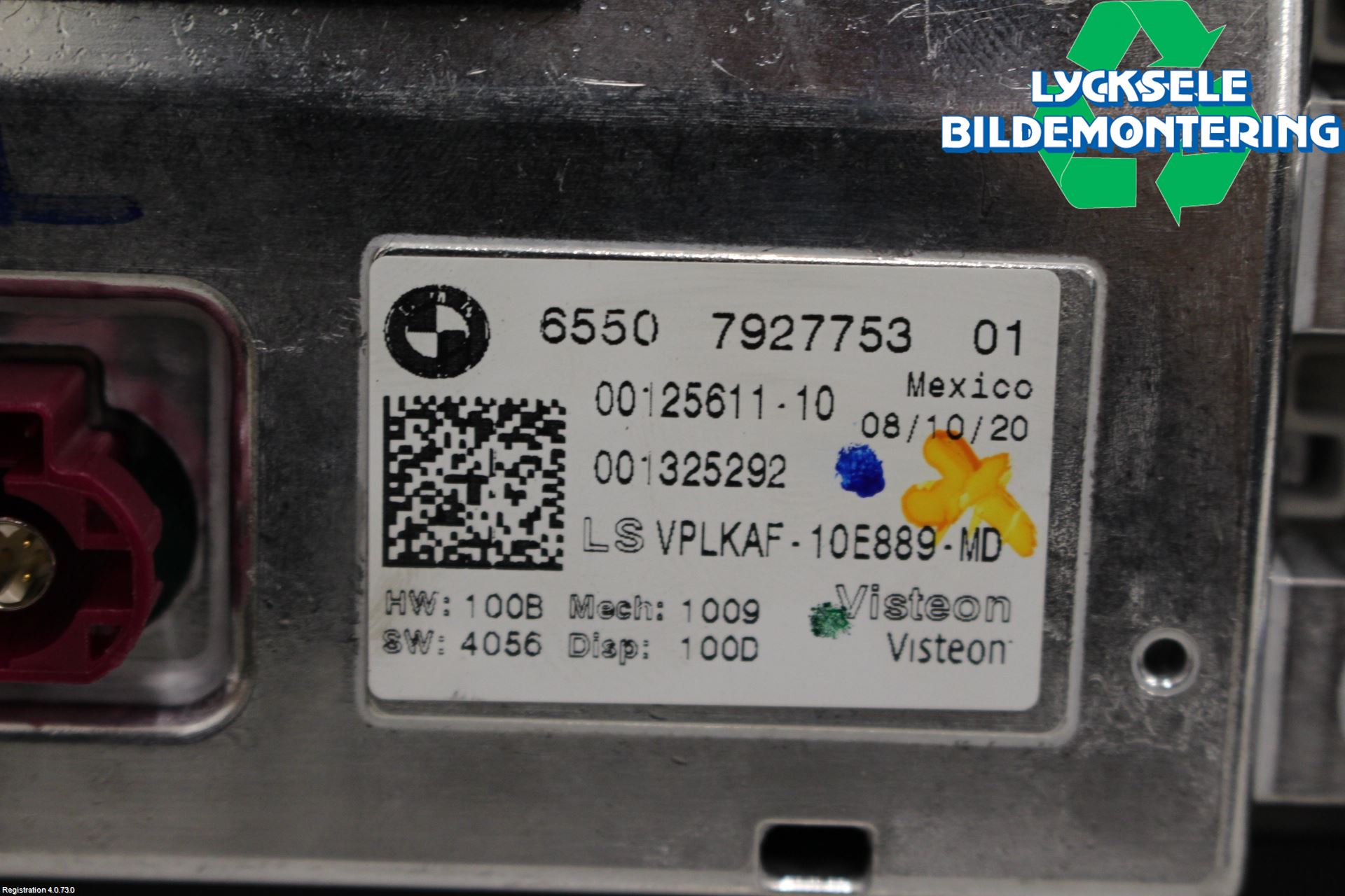 BMW 3 G20/G21/G80/G81 19- Bildskärm